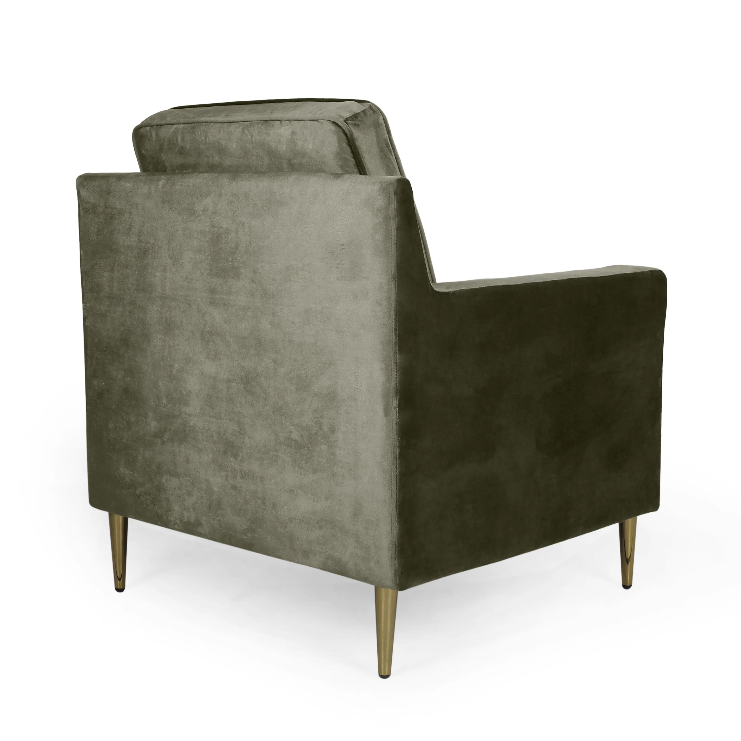 Taylea Modern Glam Tufted Velvet Club Chair - furnishings
