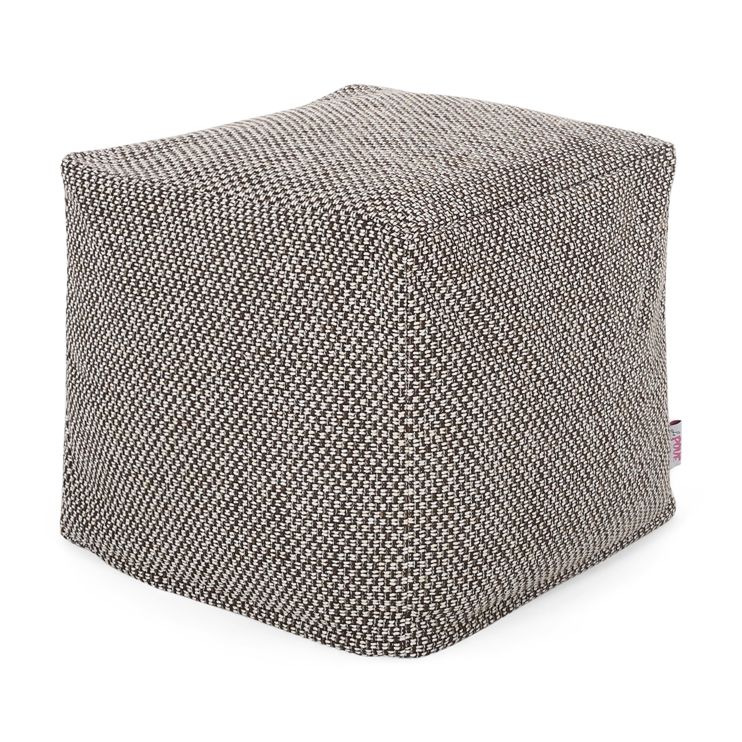 Rakiya Contemporary Fabric Pouf - furnishings