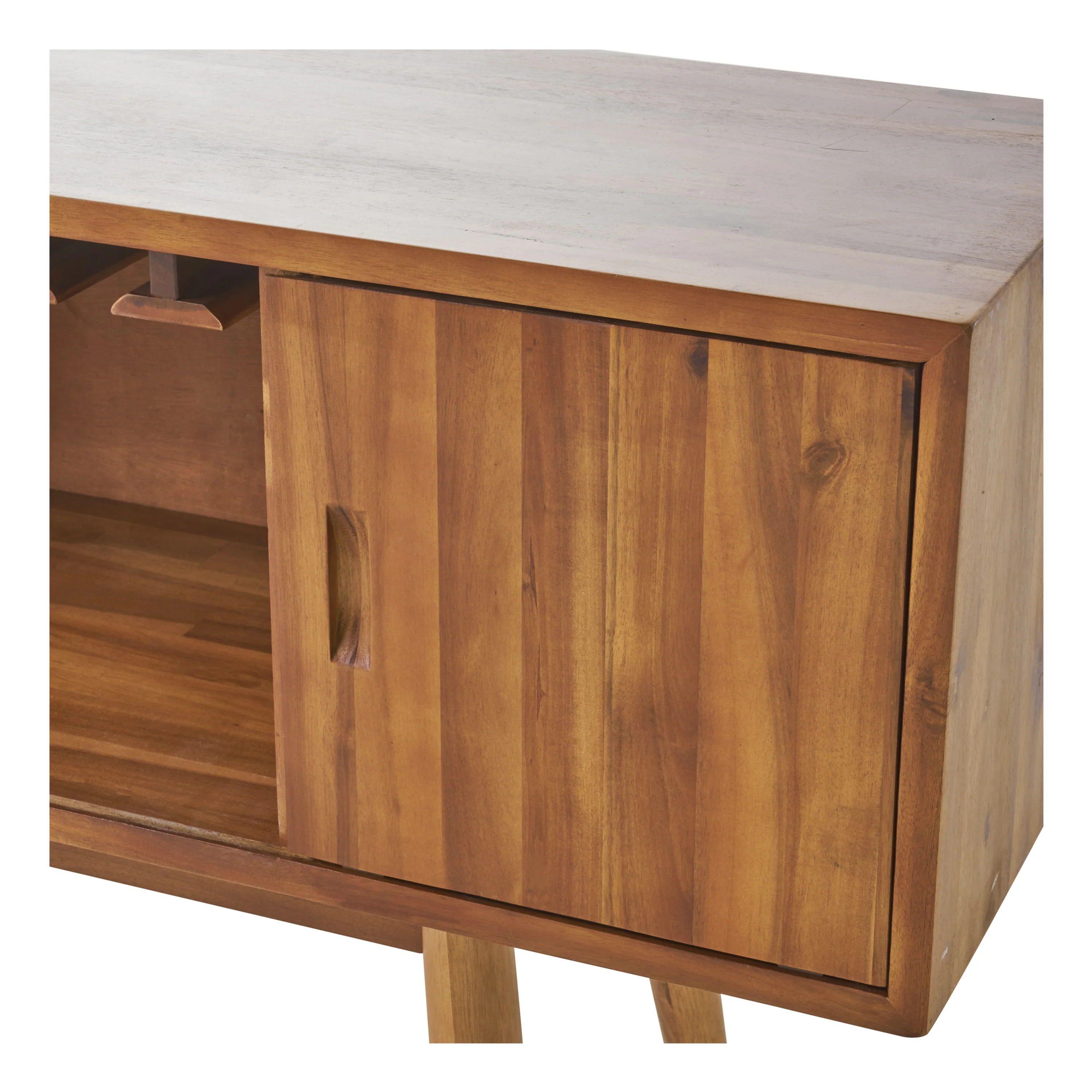 Edye Mid Century Modern Wine Rack Bar Cabinet - furnishings