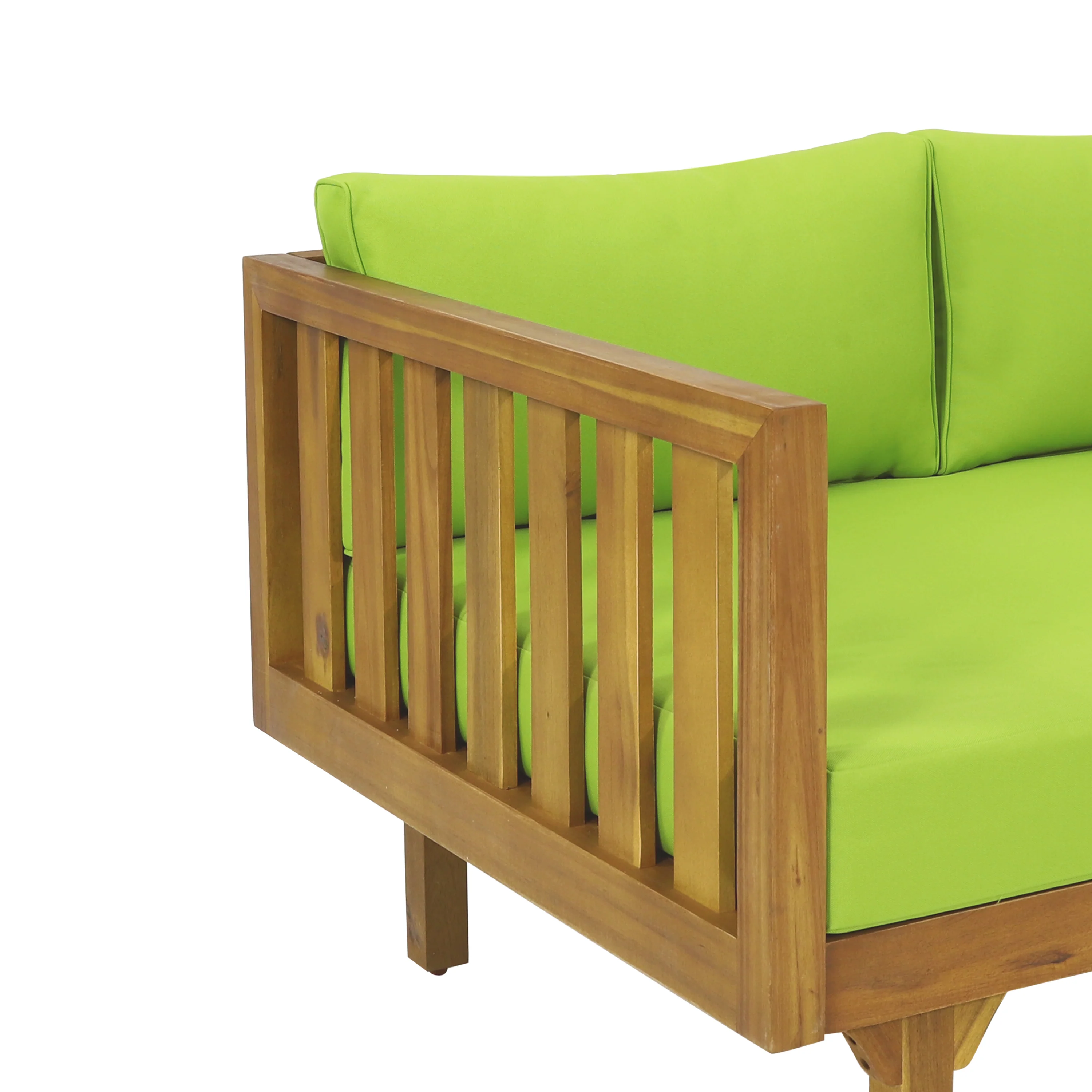 Bordeaux Outdoor 3 Seater Acacia Wood Daybed - furnishings