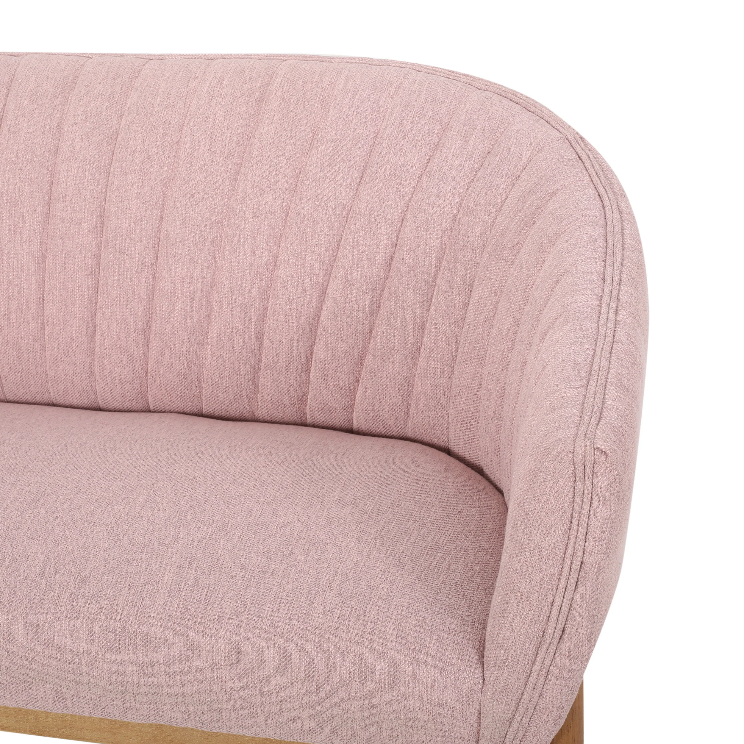 Deborah Mid-Century Fabric Settee - furnishings