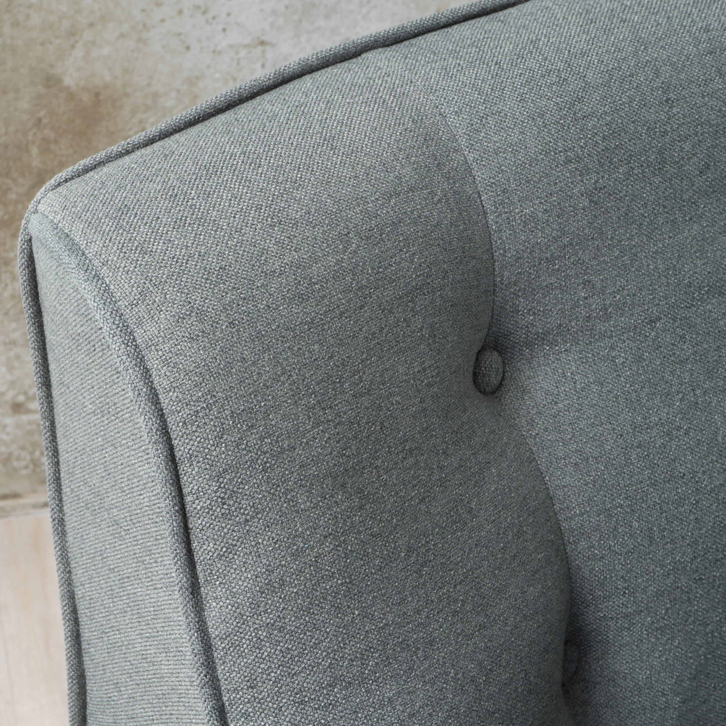 Fontinella Mid Century Tufted Back Fabric Arm Chair - furnishings