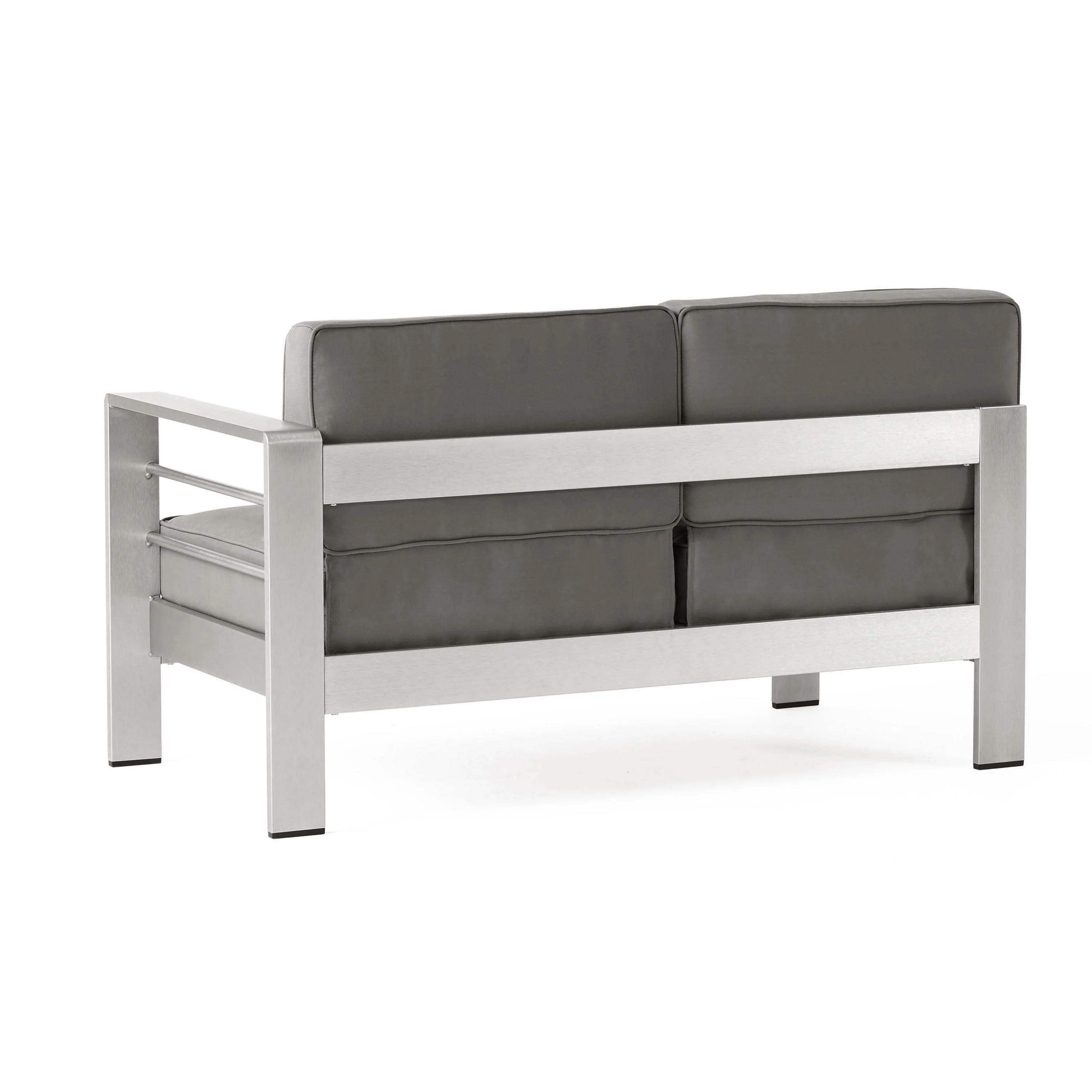Cherie Outdoor 16 Piece Aluminum Estate Collection with Cushions and Fire Pit - furnishings