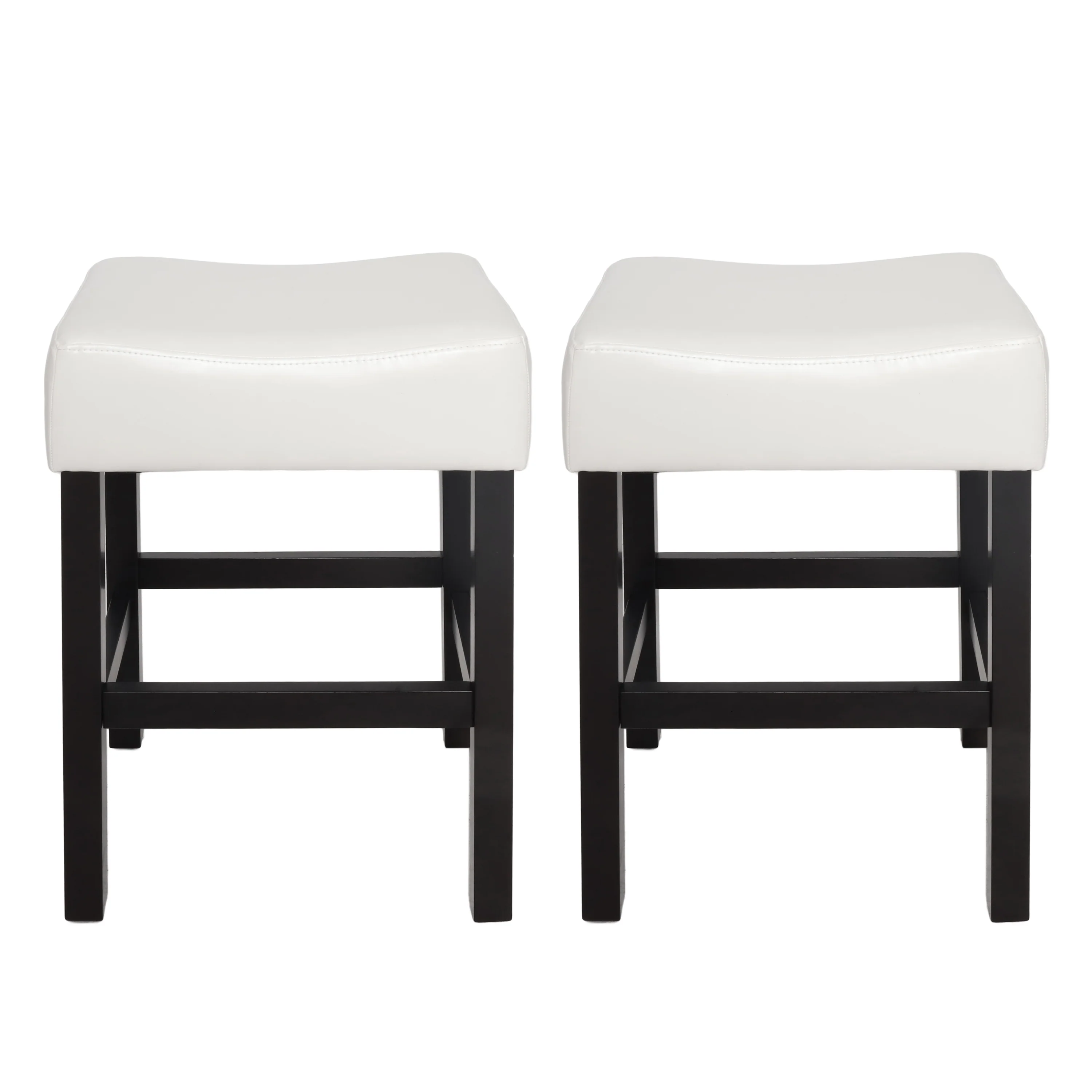 Duff 26-Inch Backless Leather Counter Stools (Set of 2) - furnishings