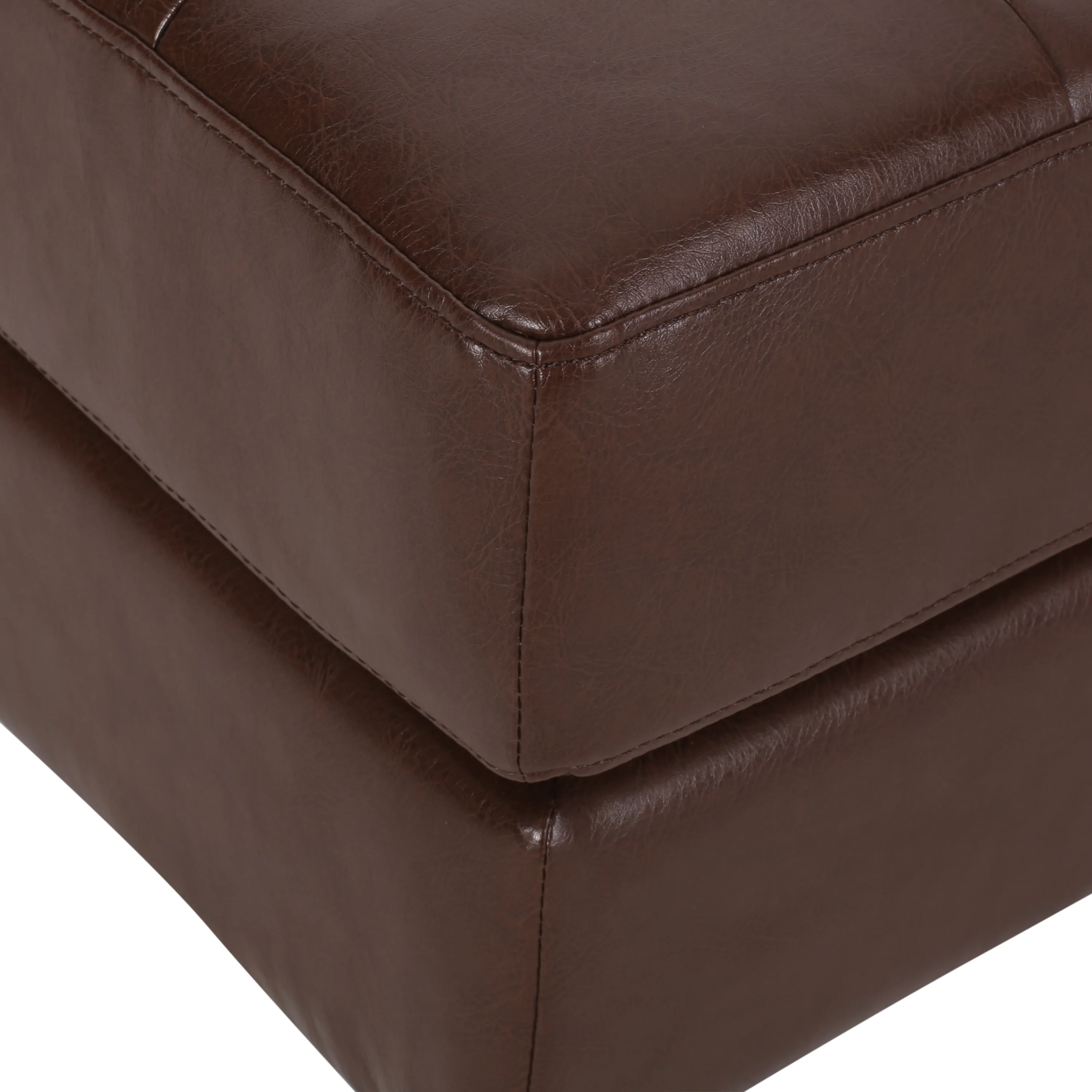 Elkjer Mid Century Modern Faux Leather Tufted Chaise Lounge with Bolster Pillow - furnishings