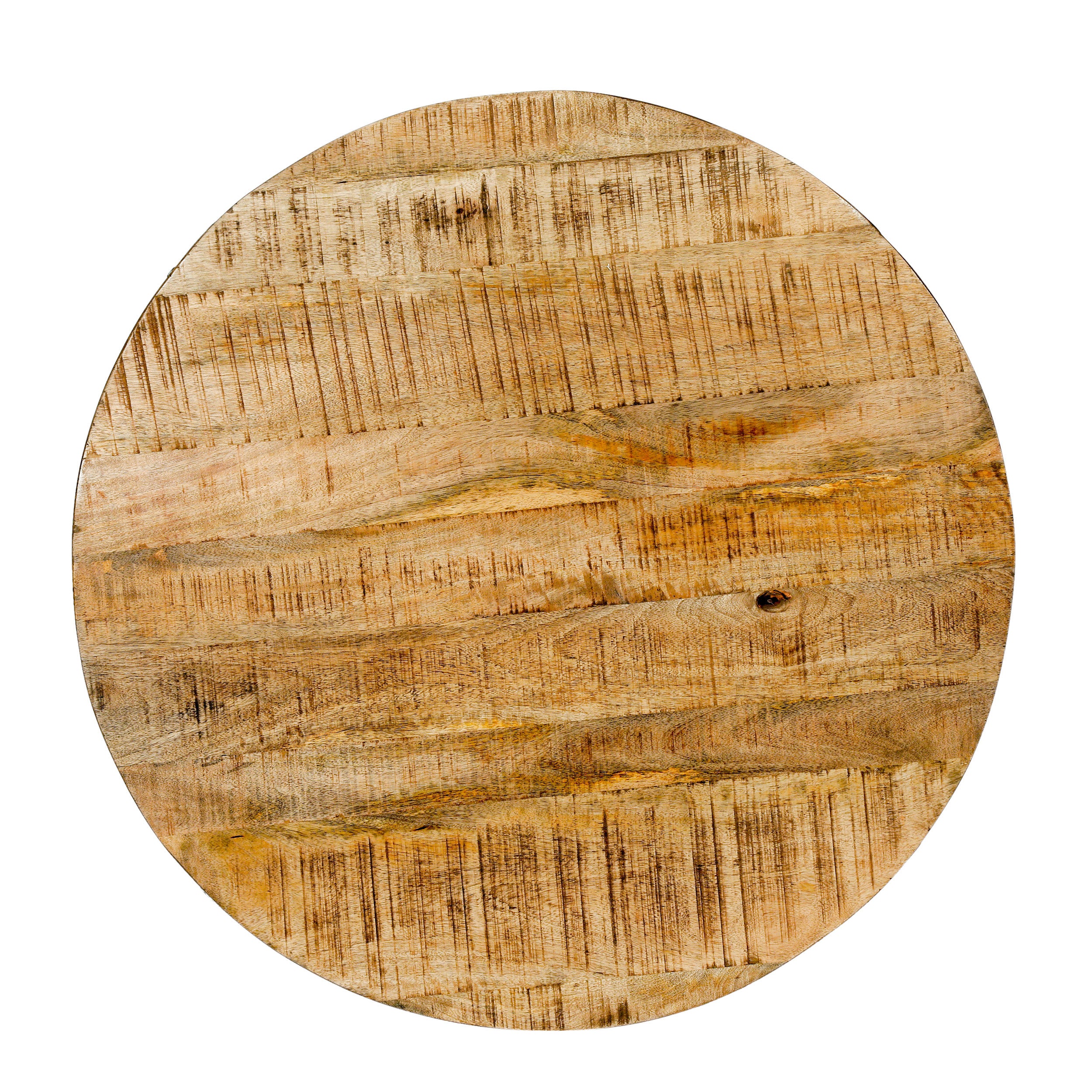 Senia Modern Industrial Handcrafted Mango Wood Coffee Table, Natural and Black - furnishings