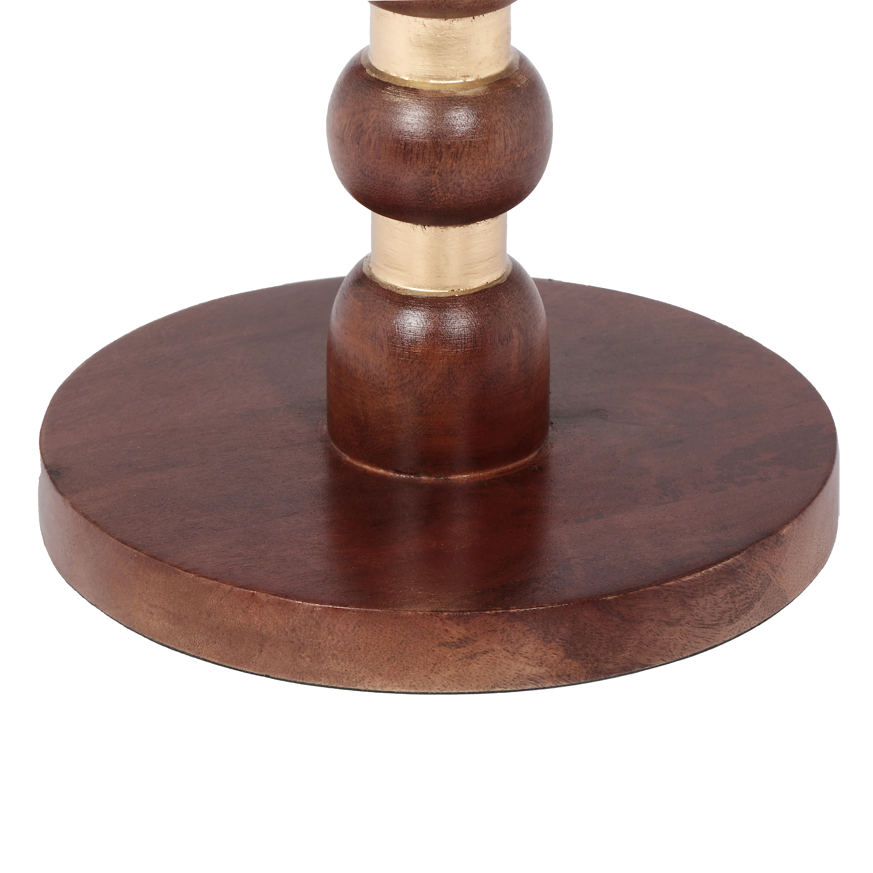 Orablu Modern Round Mango Wood End Table - furnishings
