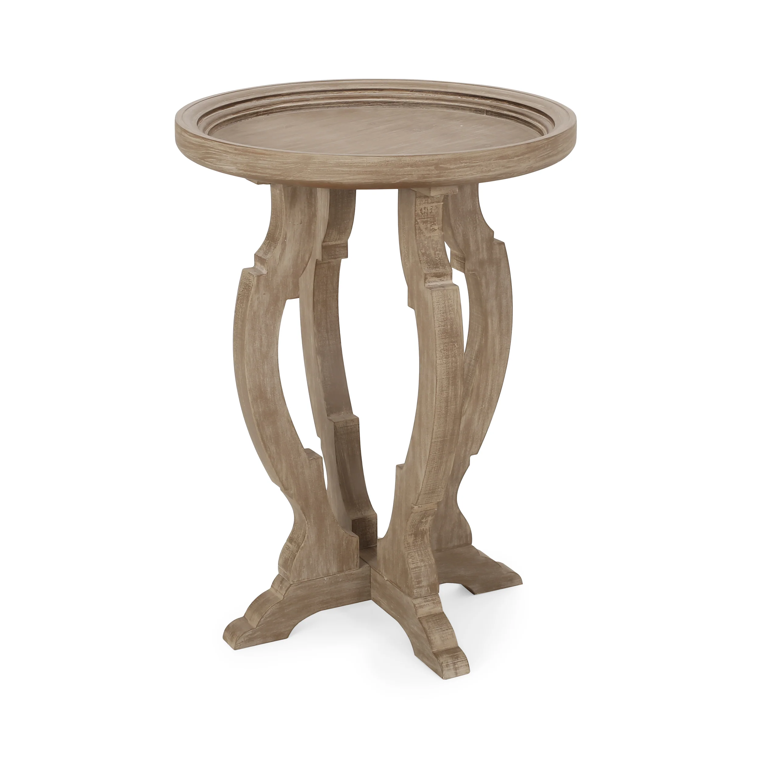 Emilya French Country Accent Table with Round Top - furnishings