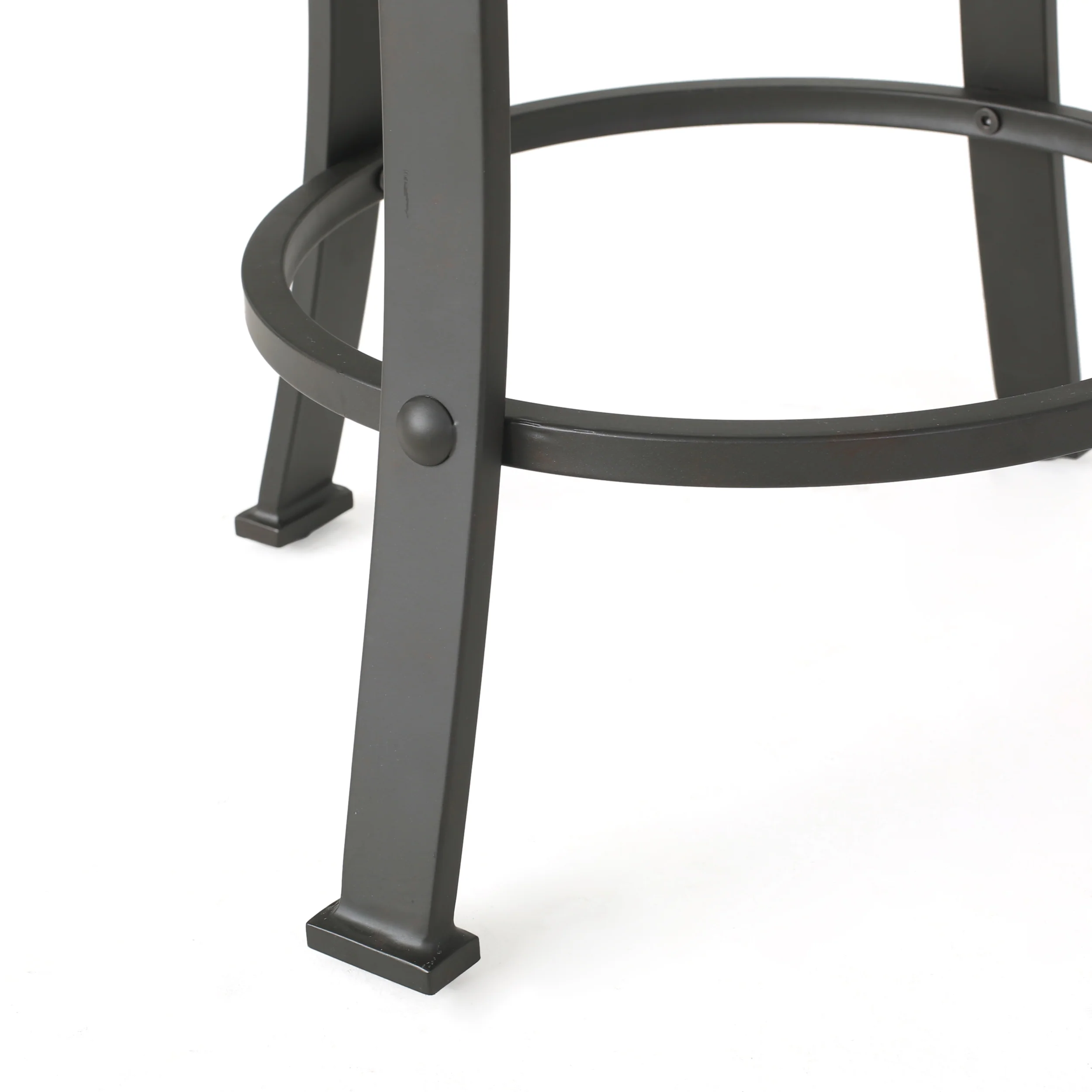Cassum Modern Industrial Swiveling Counter Stool (Set of 2) - furnishings