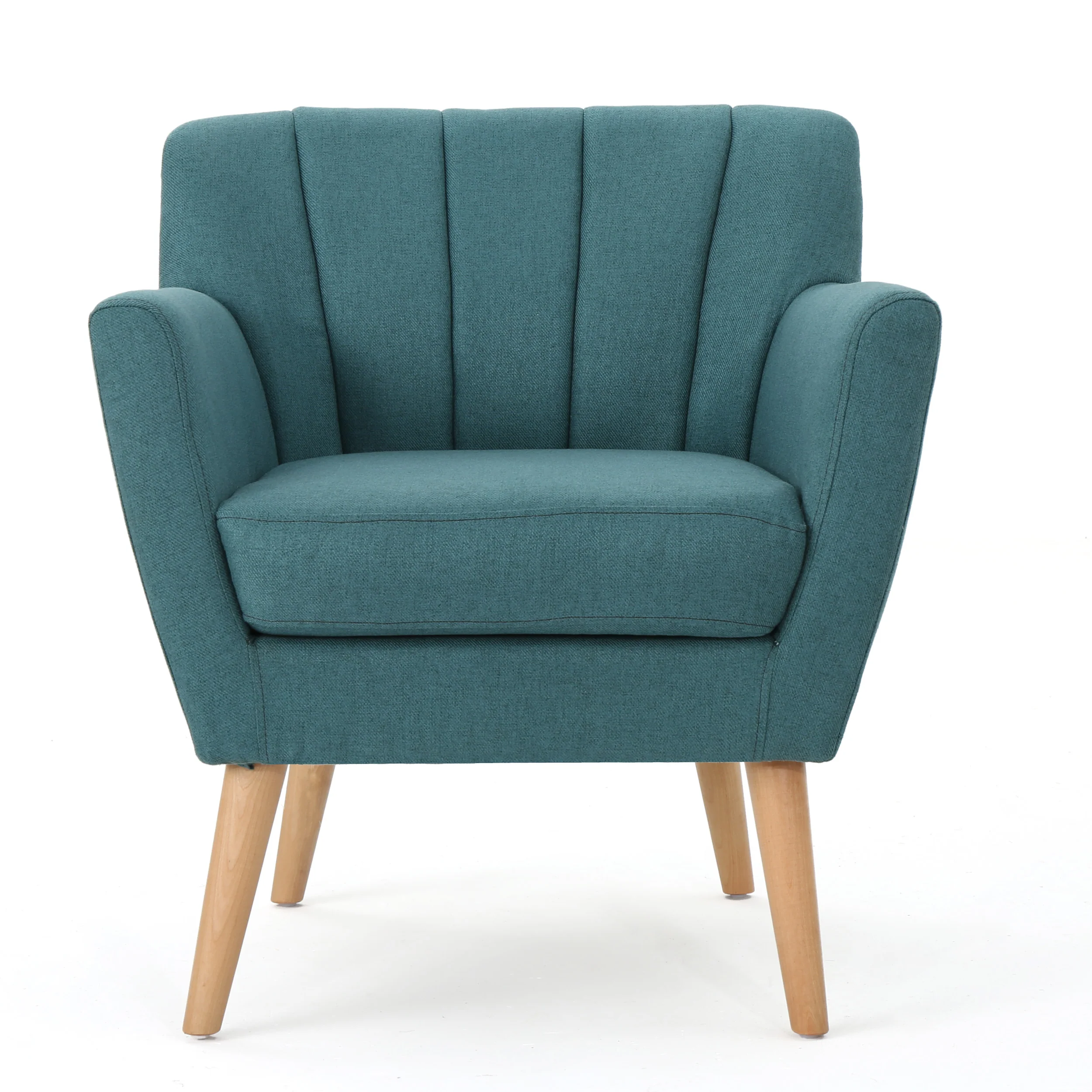 Madelyn Mid Century Modern Fabric Club Chair - furnishings