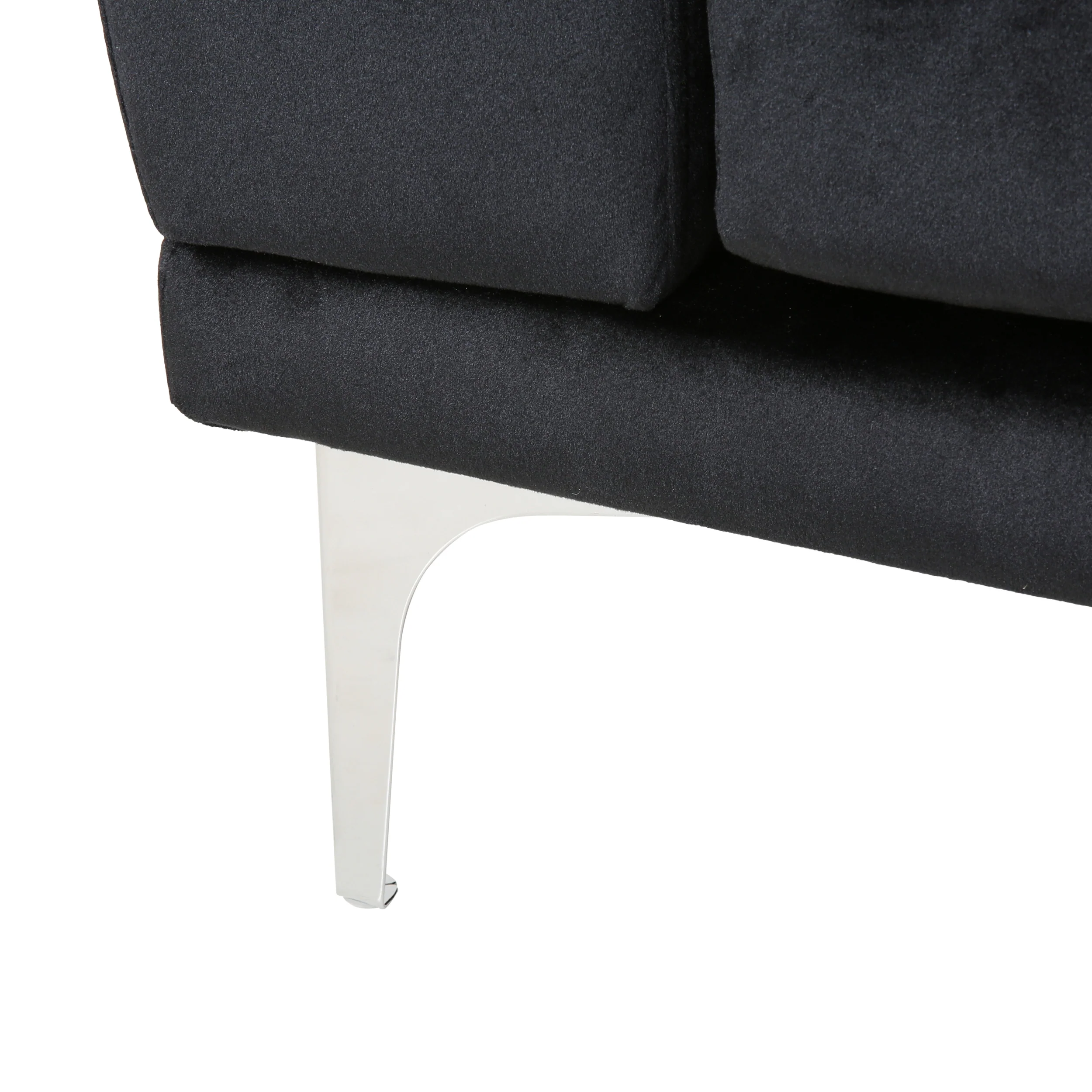 Annagrace Modern Glam 4 Seater Velvet Sofa - furnishings