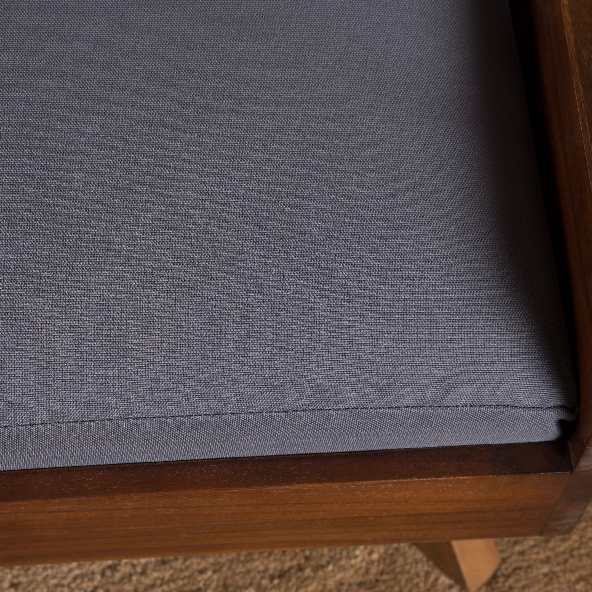 Darren Mid-Century Wood Frame Cushioned Dog Bed - furnishings