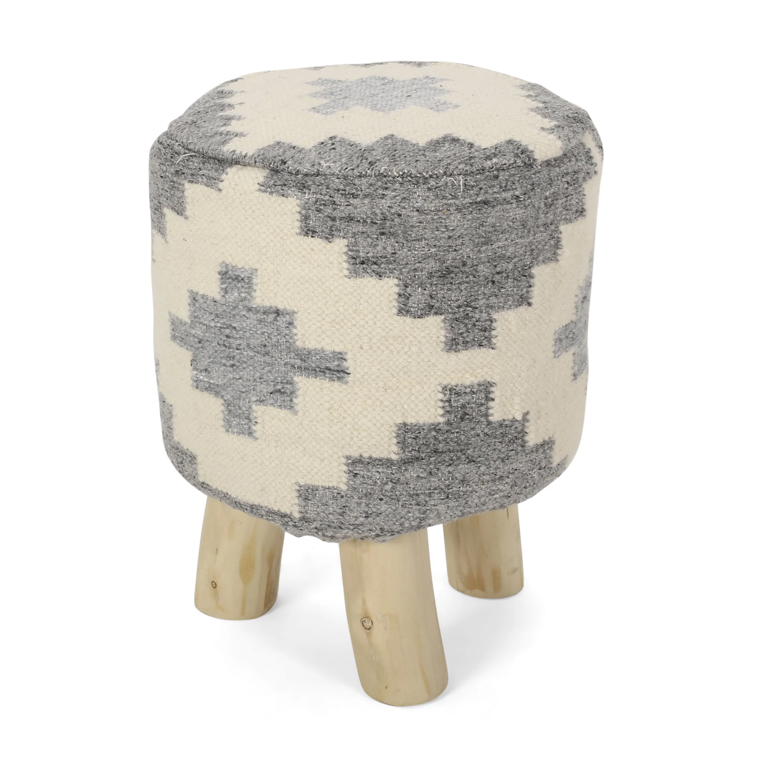 Jaxcen Handcrafted Boho Stool - furnishings