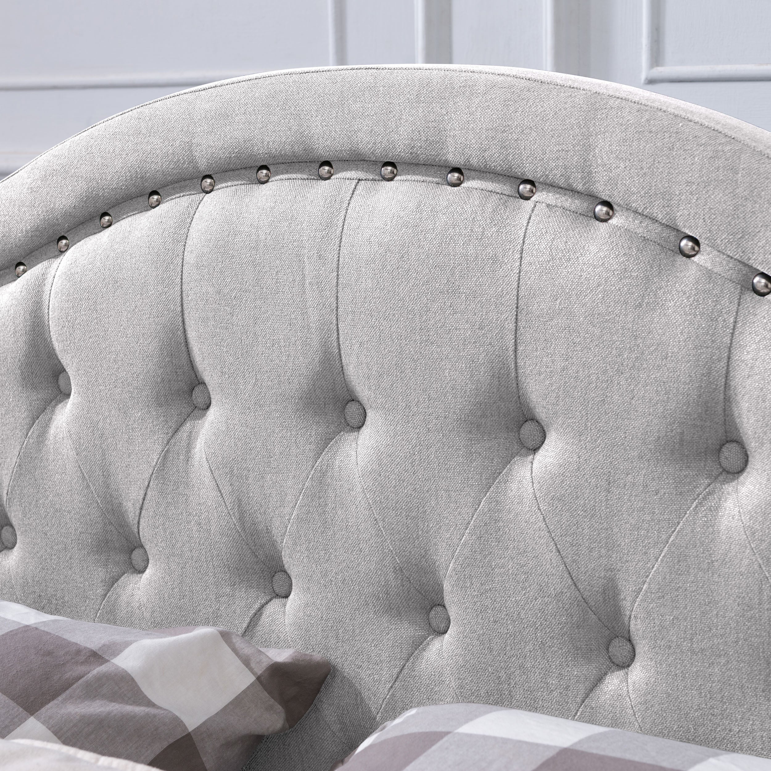 Mason Fully-Upholstered Traditional Bed Frame - furnishings