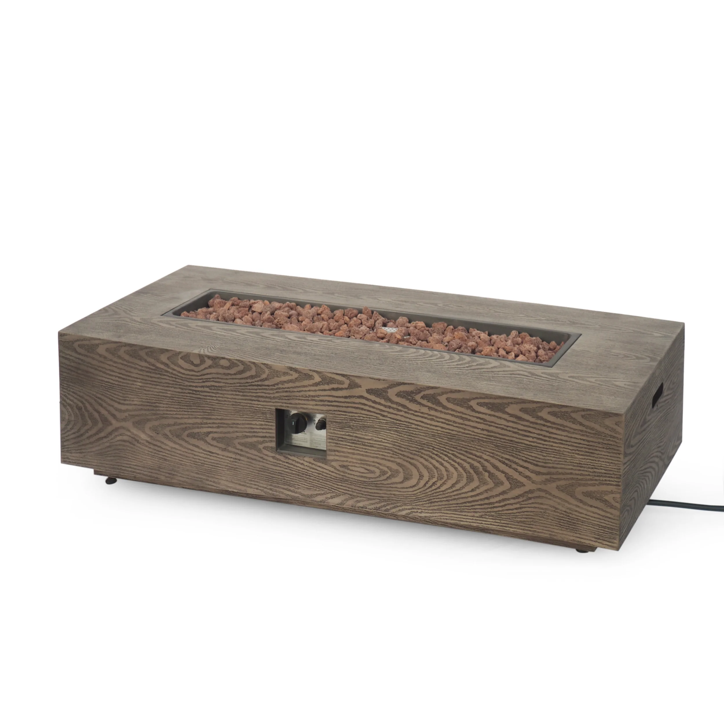 Hearth Outdoor 50,000 BTU Iron Rectangular Fire Pit (No Tank Holder) - furnishings