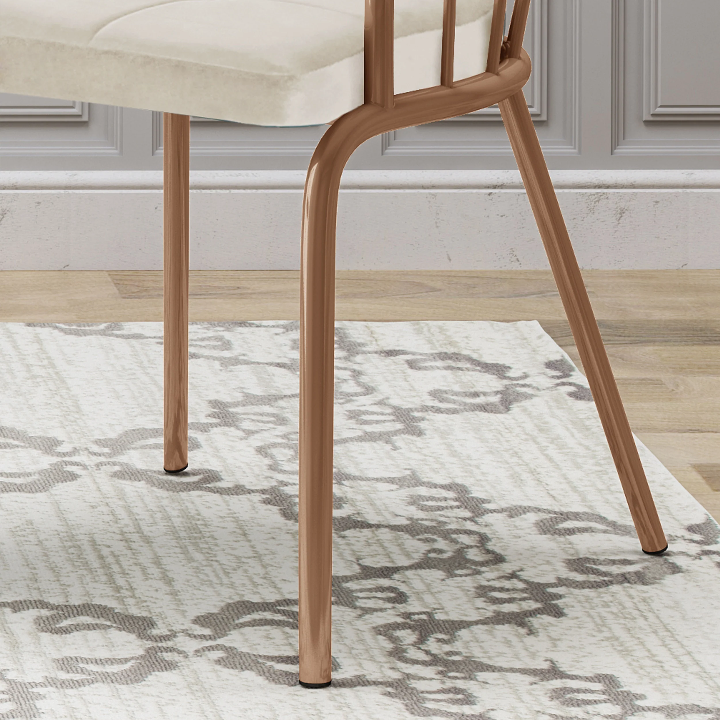 Marcia Modern Velvet Dining Chair with Stainless Steel Frame (Set or 2) - furnishings