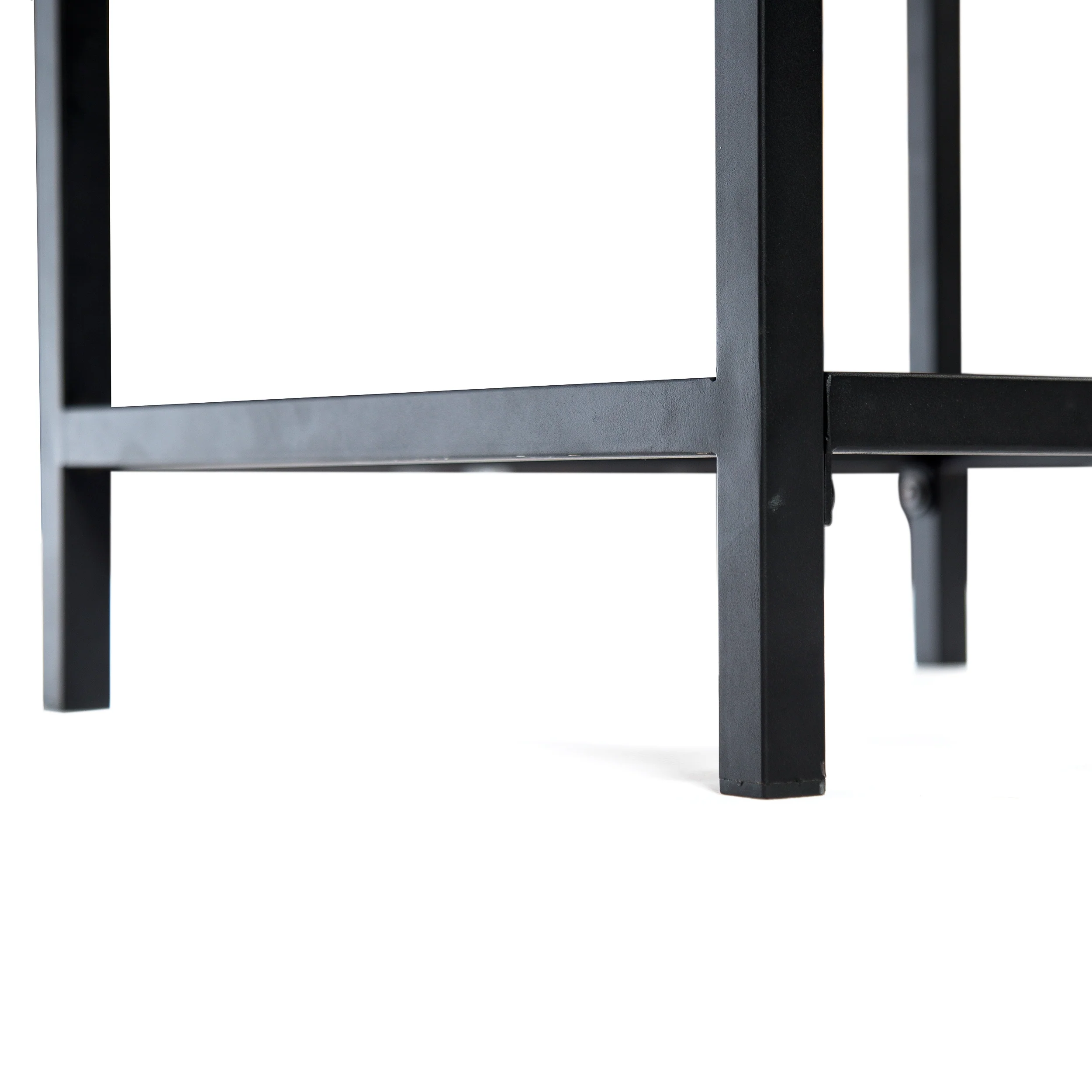 Elrod Industrial Dark Oak Acacia Wood Storage Side Table - furnishings
