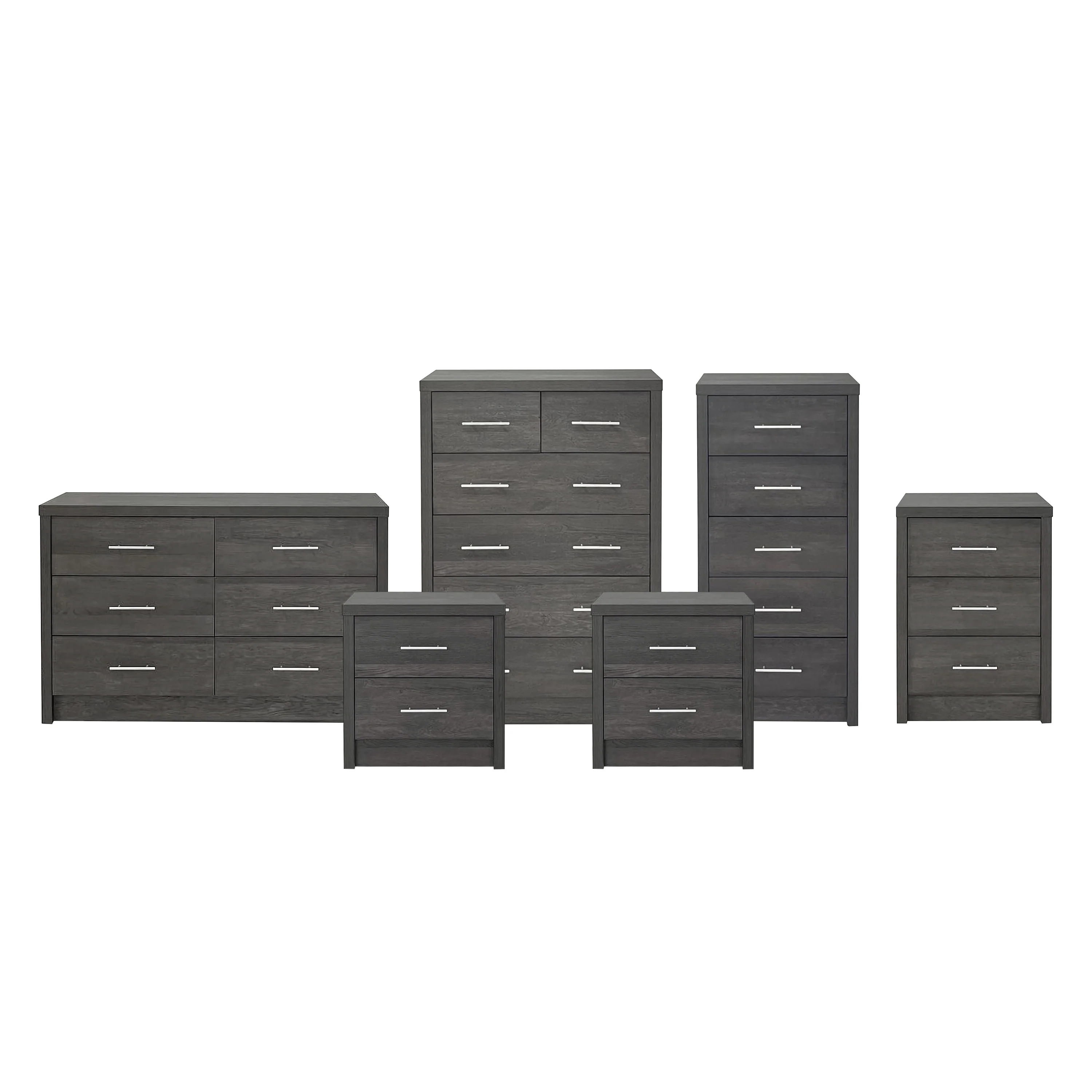 Marlette Modern 6 Piece Bedroom Set - furnishings