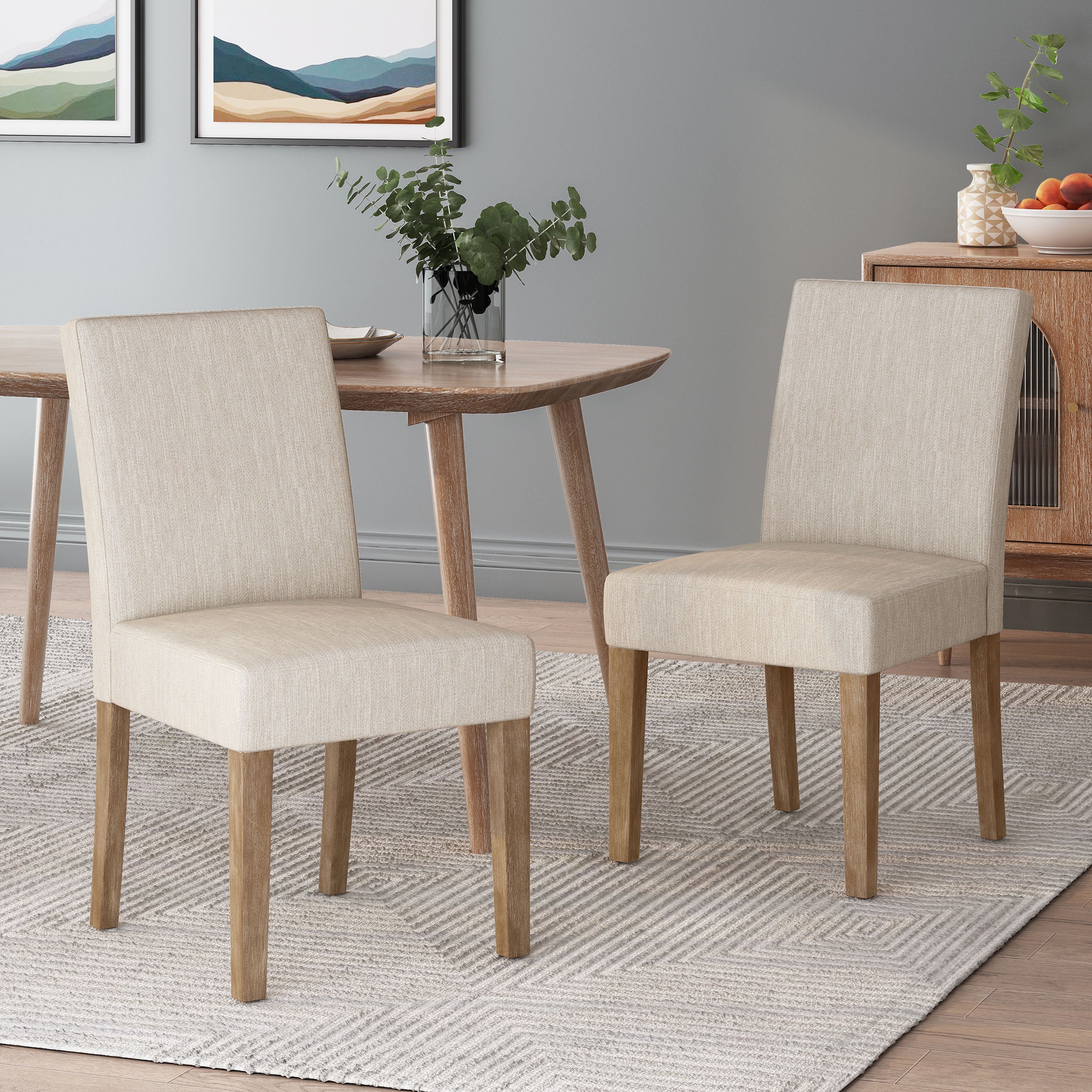 Pocatello Contemporary Upholstered Dining Chair, Set of 2 - furnishings