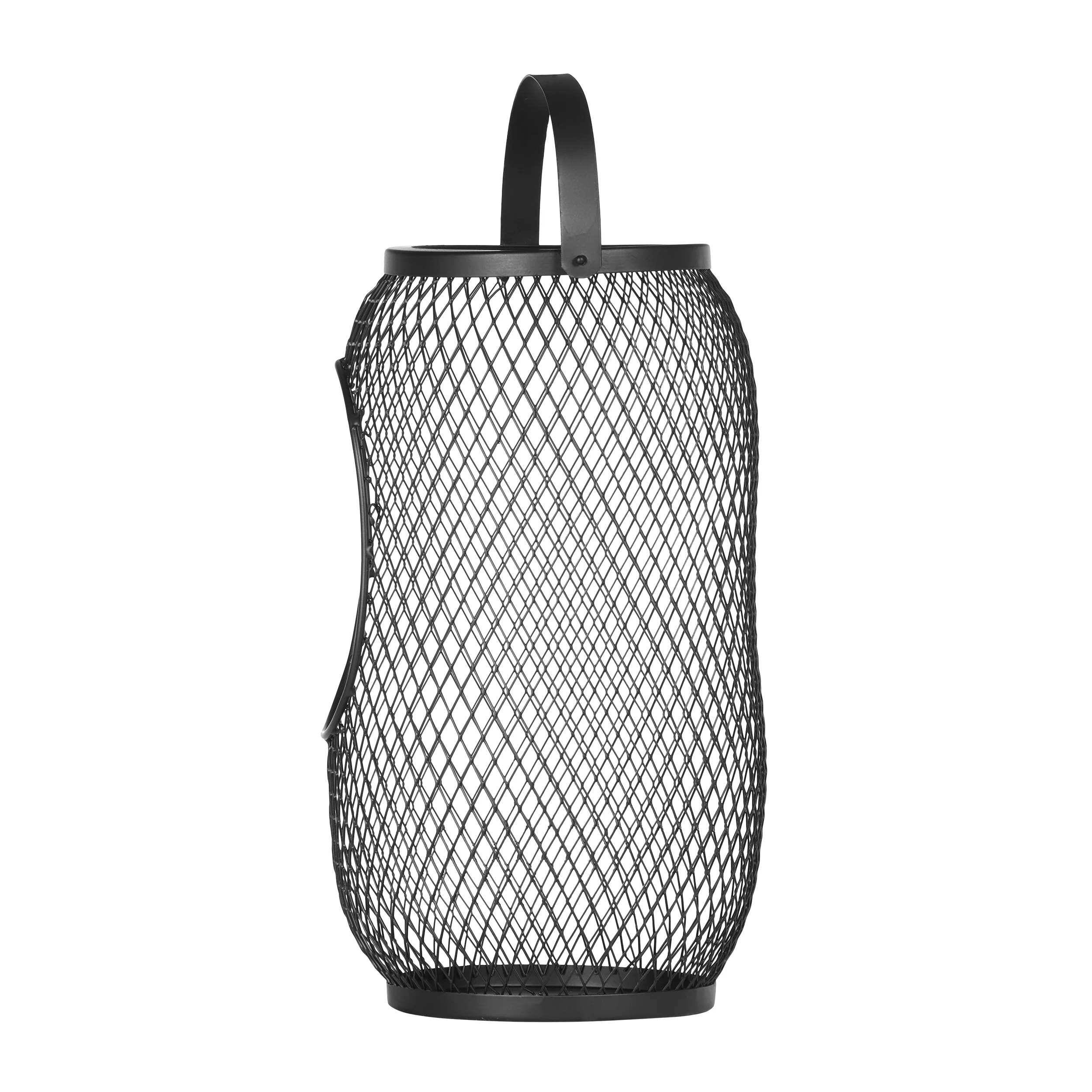 Randlett Handmade Iron Lantern Tea Light Candle Holder, Black - furnishings