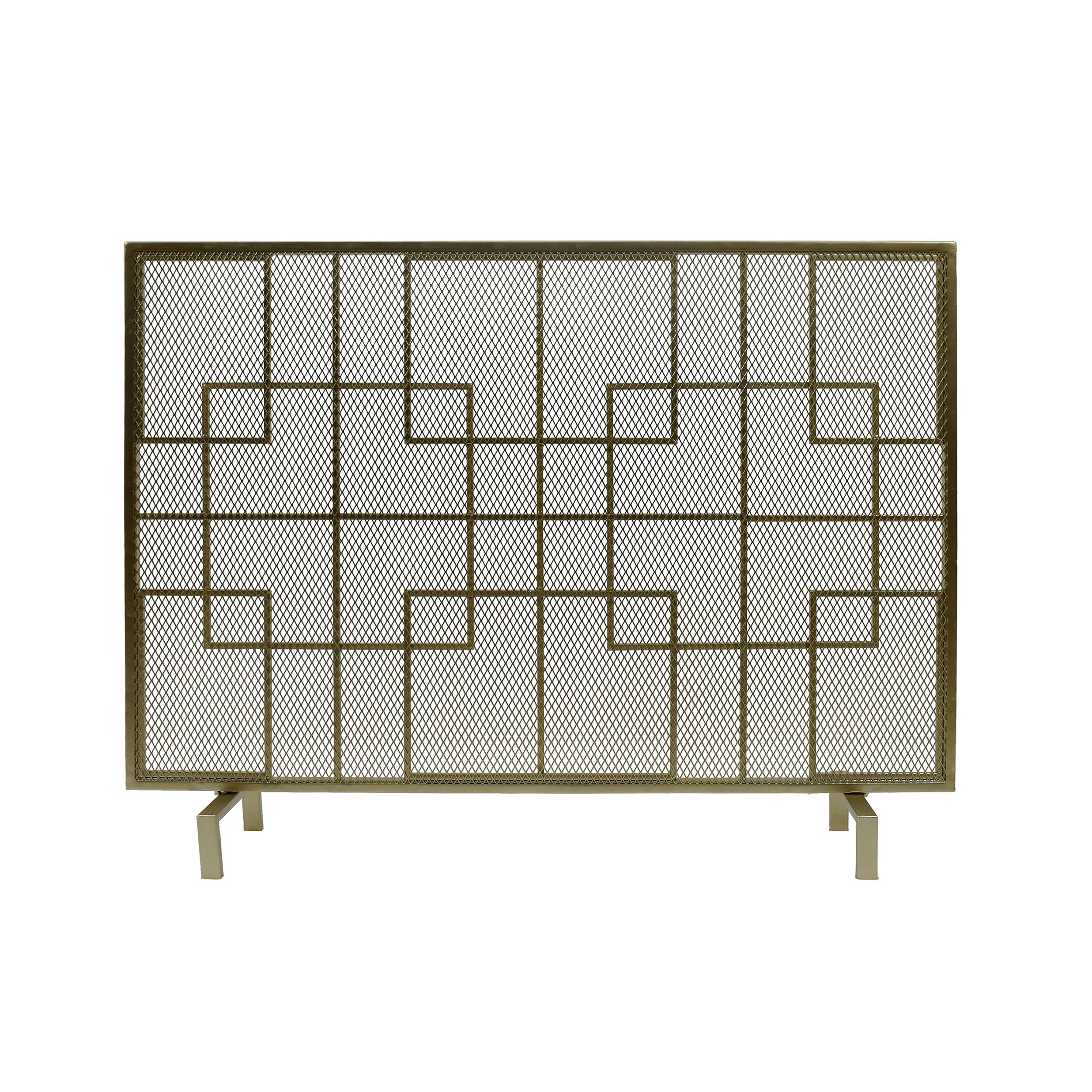 Dorothy Modern Single PanelIron Firescreen - furnishings