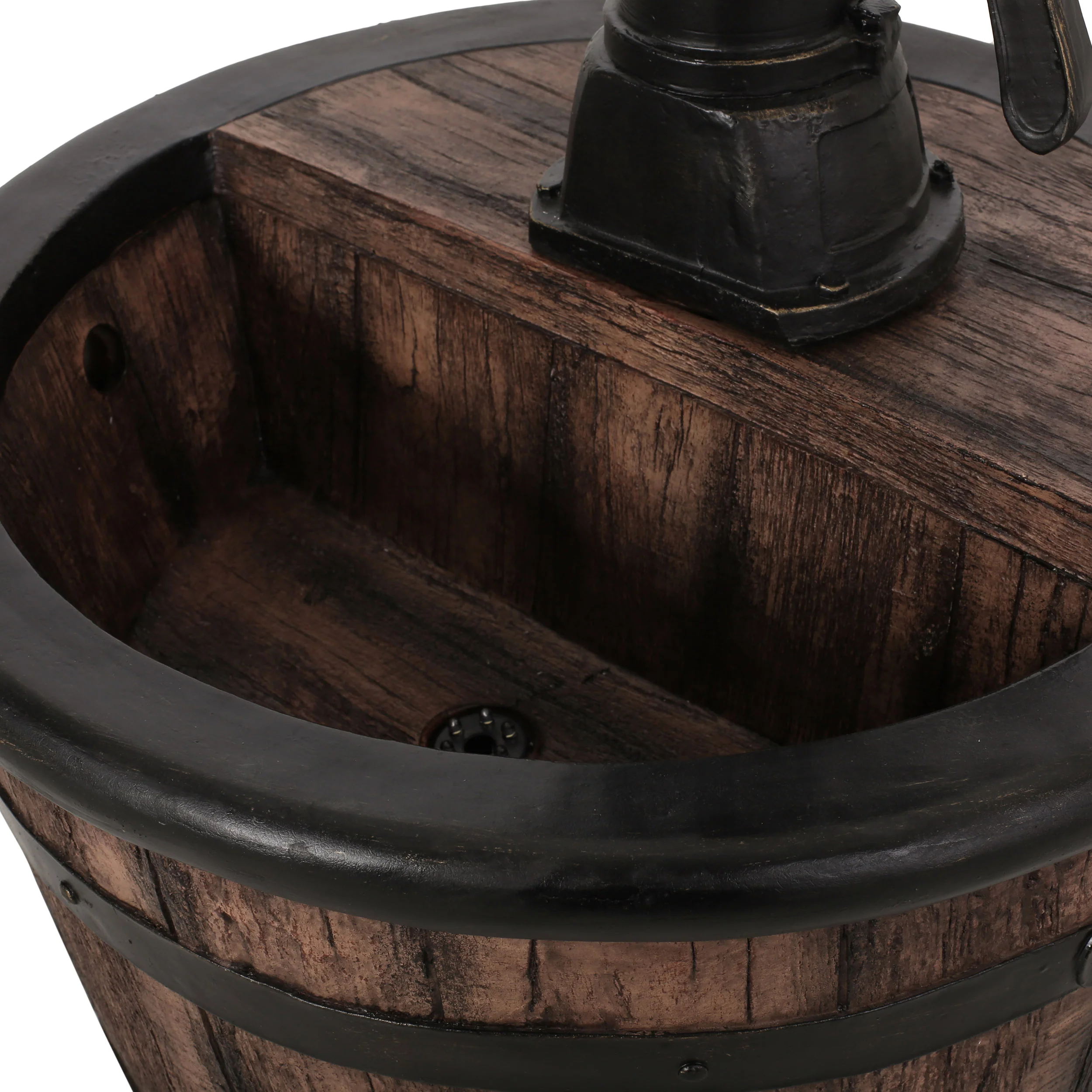 Catoosa Beaver Outdoor Water Pump Fountain - furnishings
