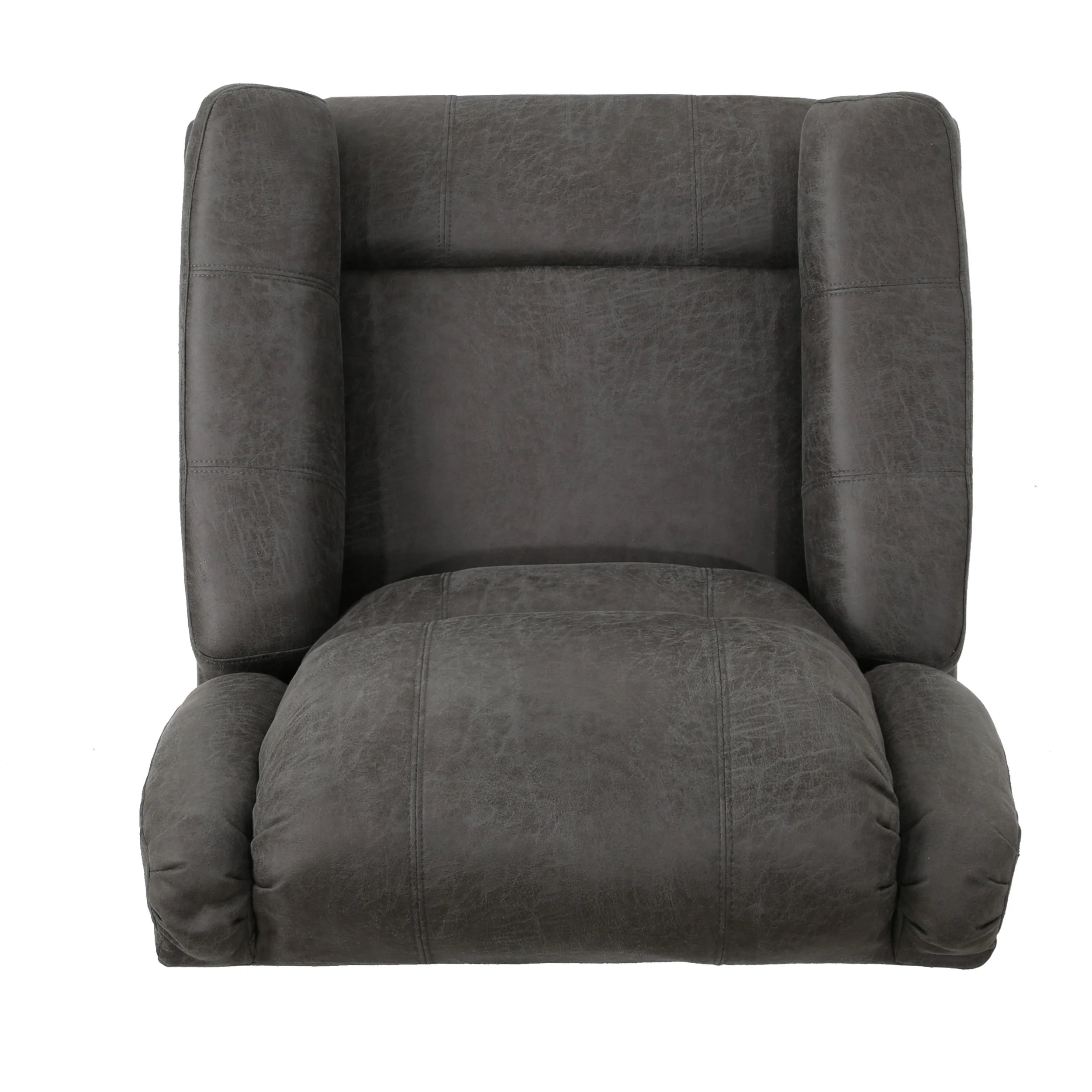 Jemma Tufted Slate Microfiber Swivel Gliding Recliner - furnishings