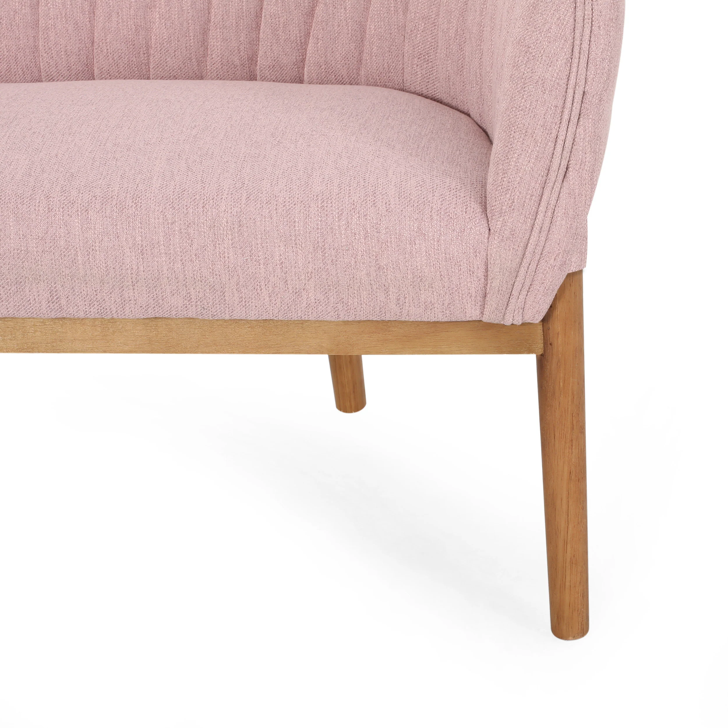 Deborah Mid-Century Fabric Settee - furnishings