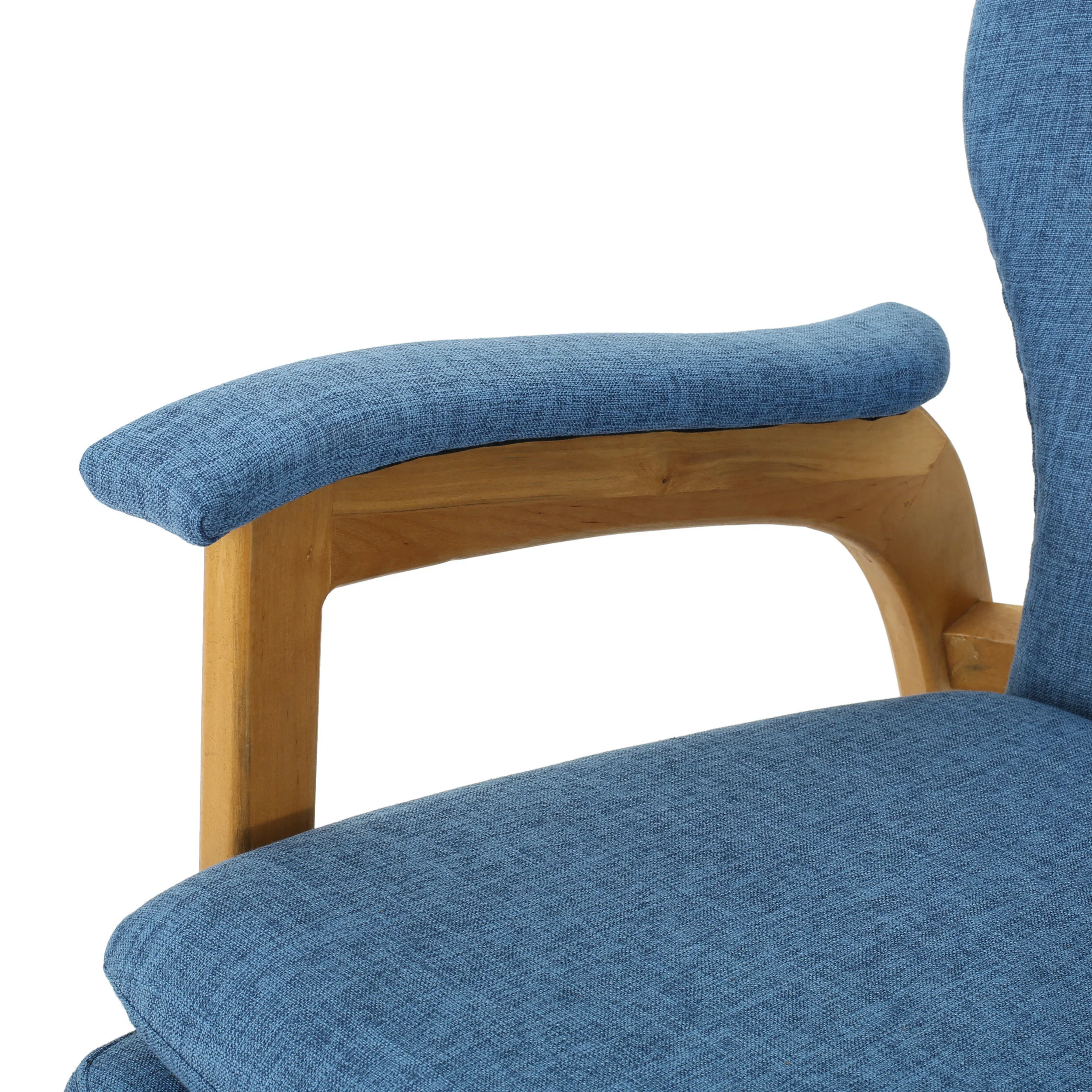 Whitman Mid Century Fabric Rocking Chair - furnishings