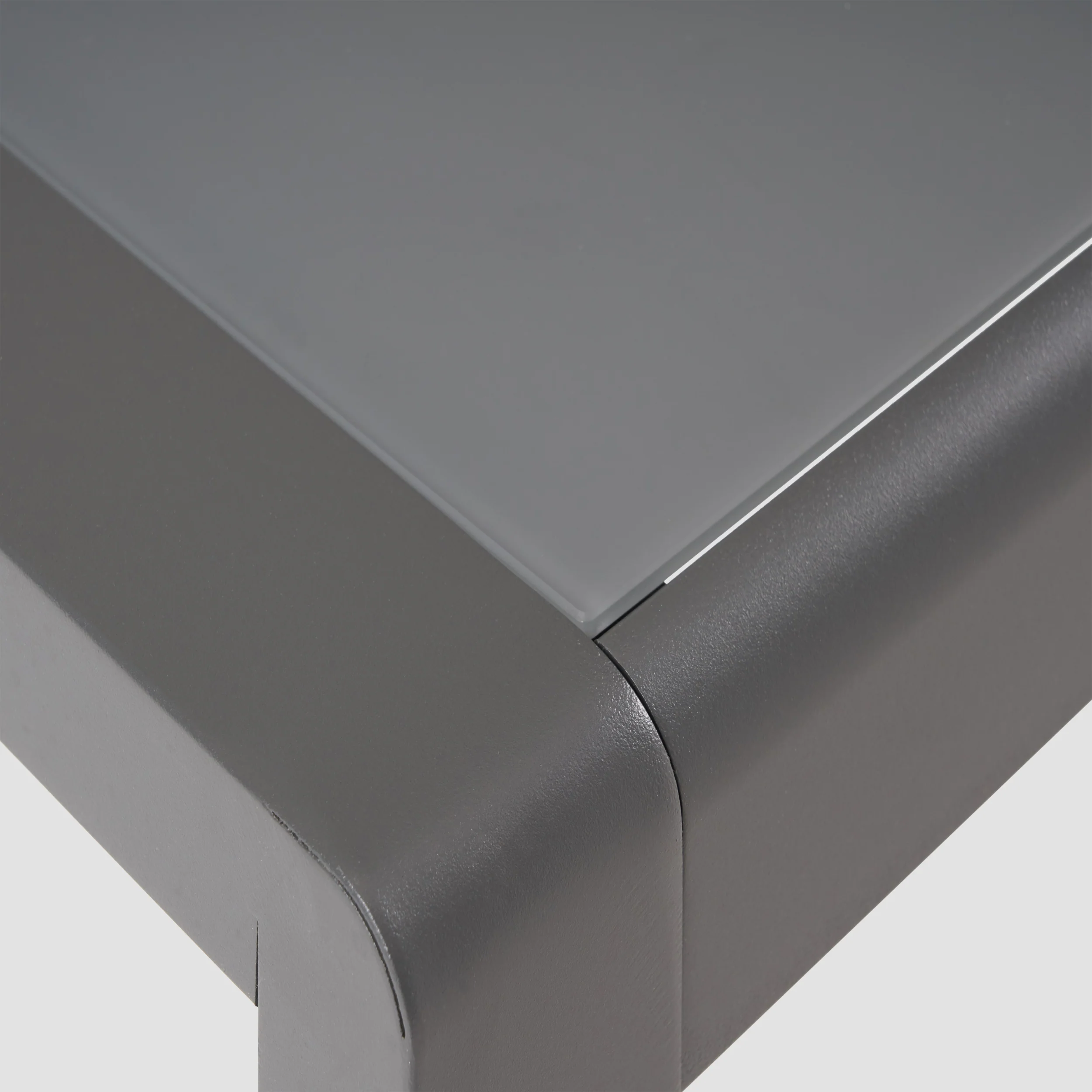 Yolanda Coral Outdoor 4 Seater Aluminum Chat Set with Side Table - furnbro