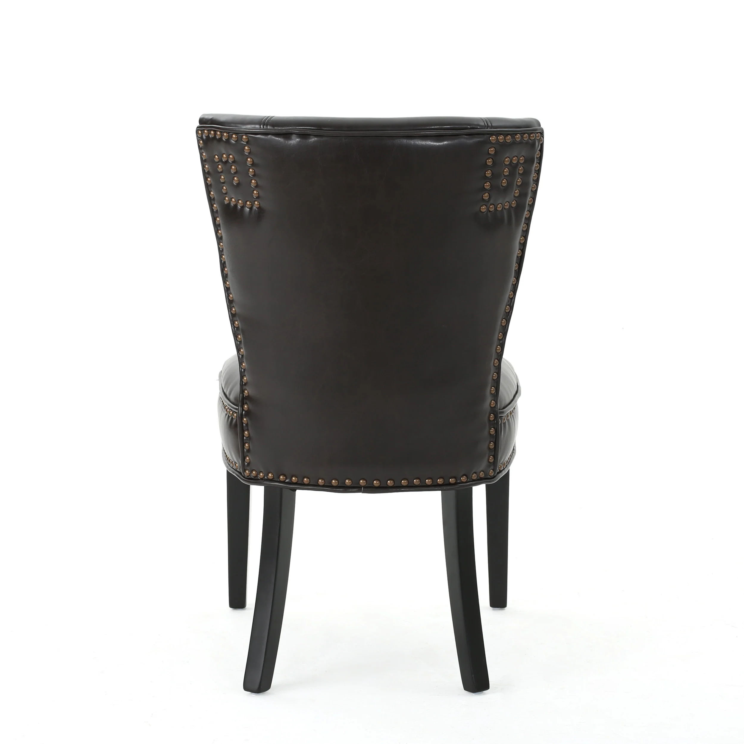 George Brown Leather Dining Chair - furnishings