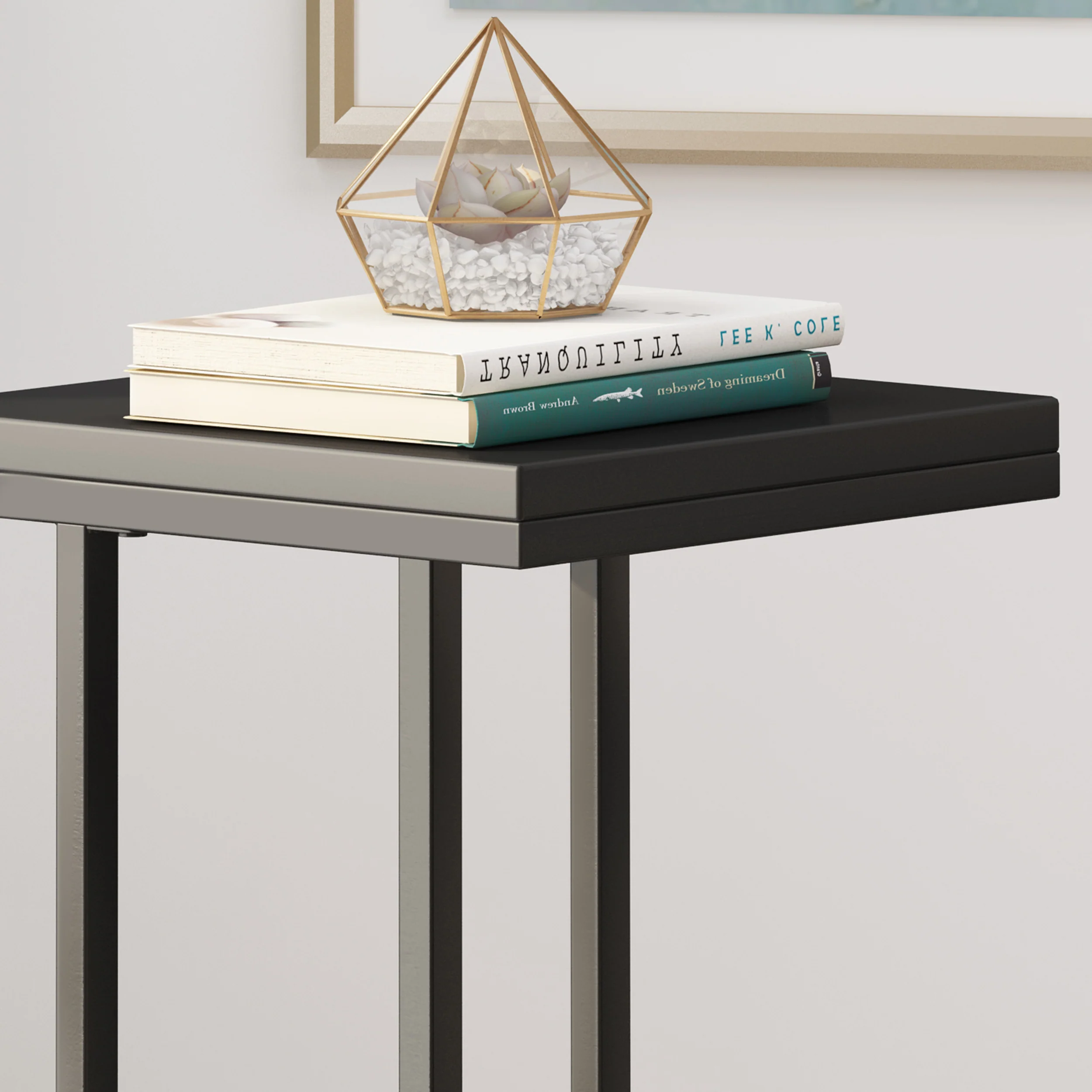 Zakirah Modern Faux Wood End Table - furnishings