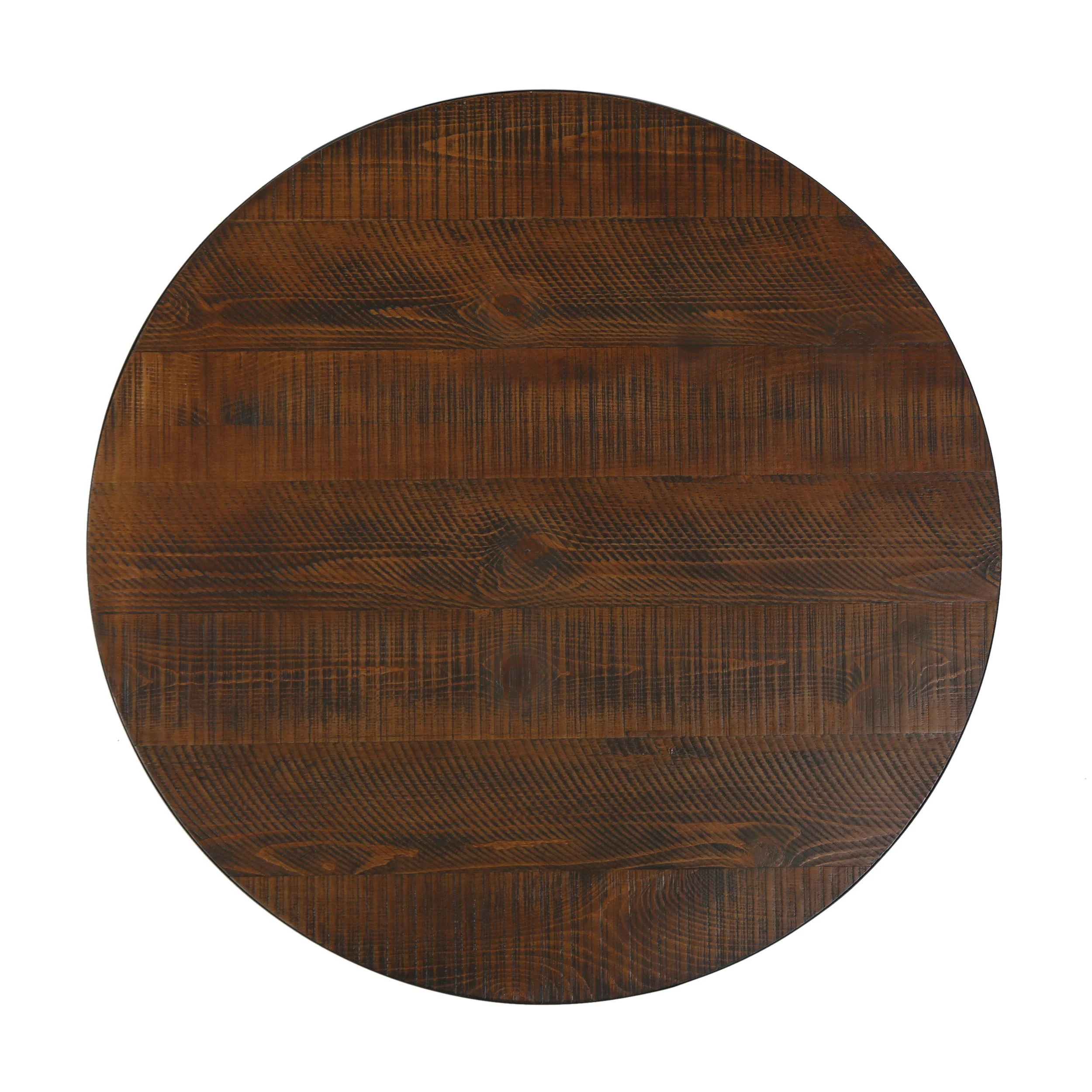 Atmos Industrial Faux Wood Bar Table, Dark Brown - furnishings