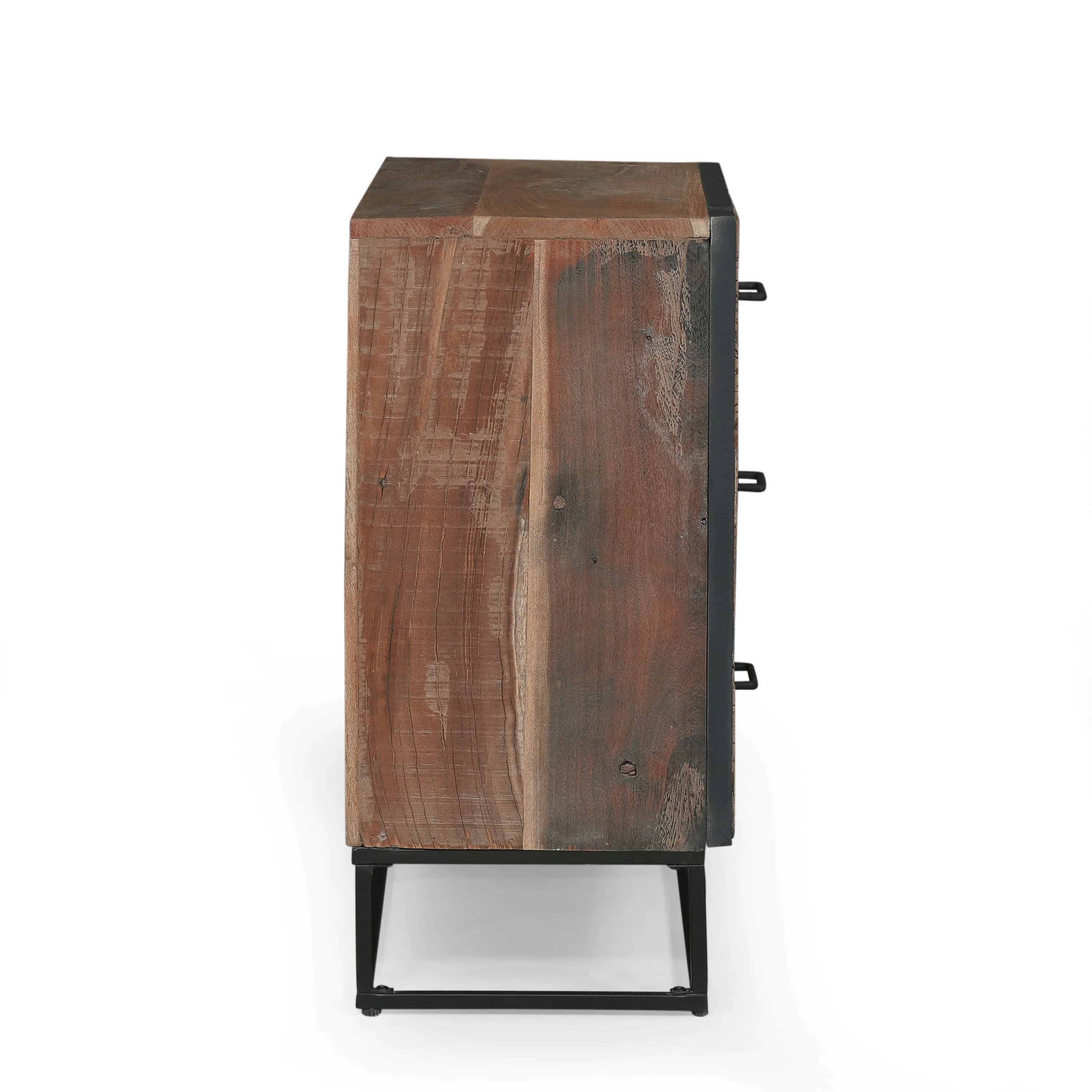 Chipper Handcrafted Boho Wood 3 Drawer Cabinet - furnishings