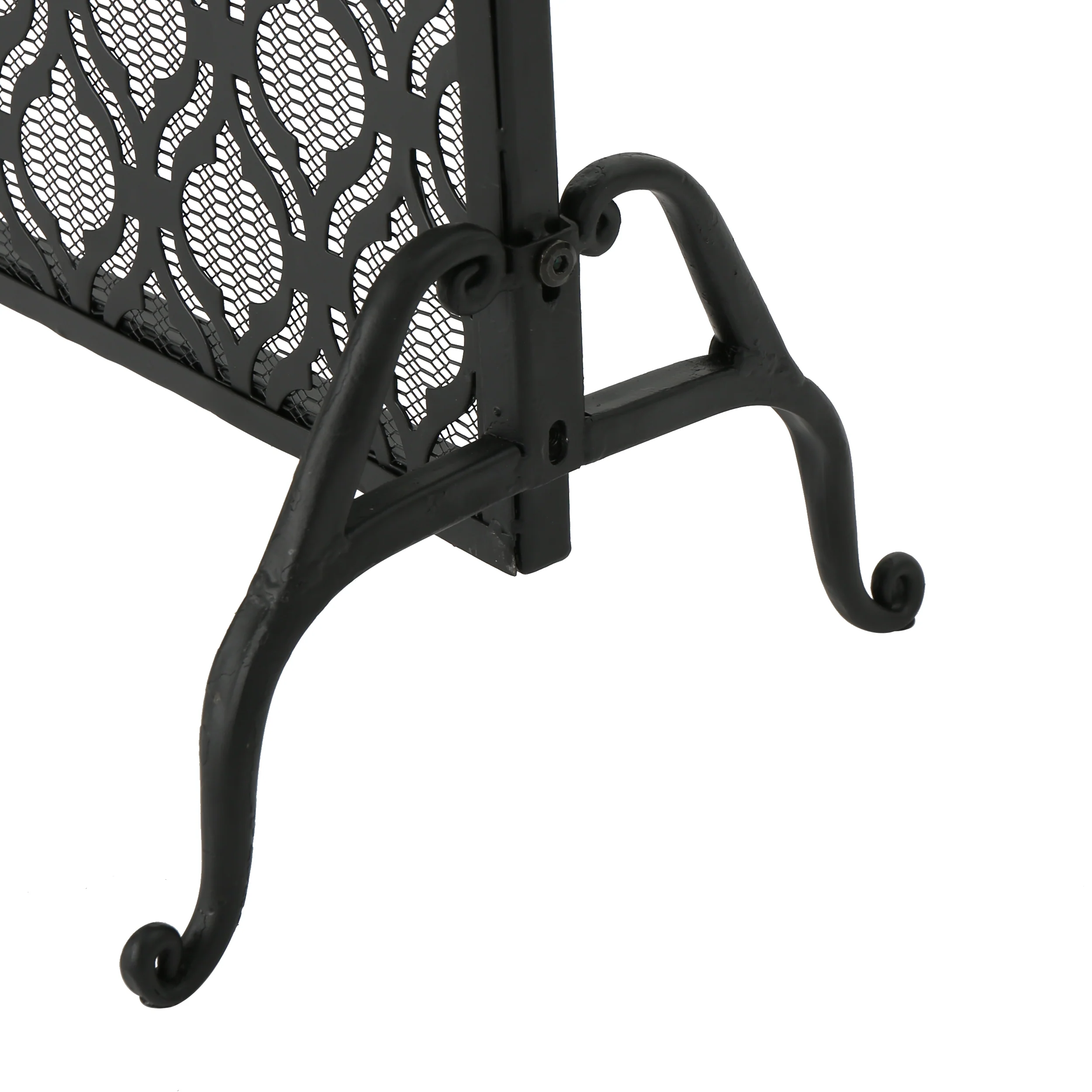 Elmer Single Panel Iron Fire Screen - furnishings