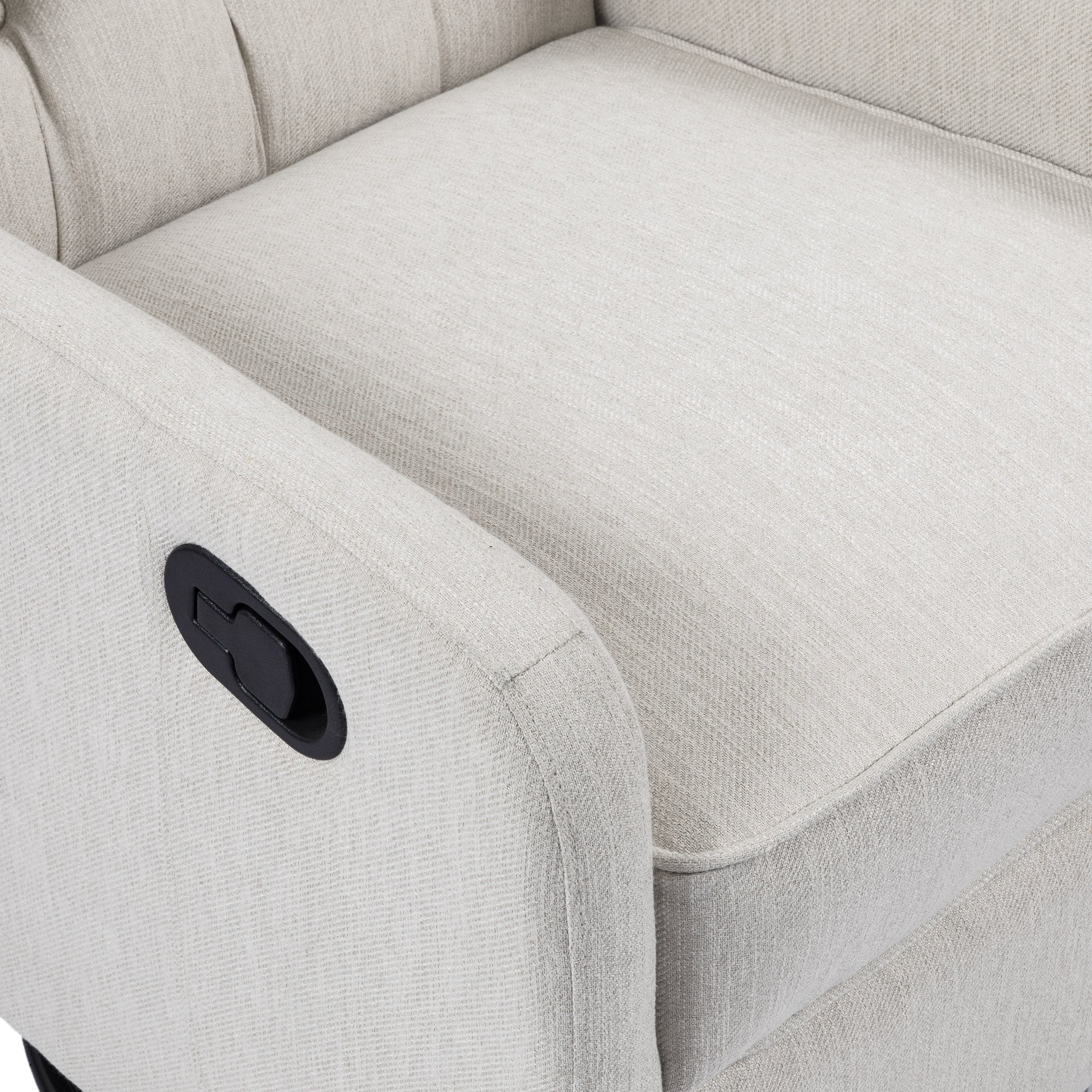 Houck Contemporary Tufted Wingback Swivel Recliner - furnishings