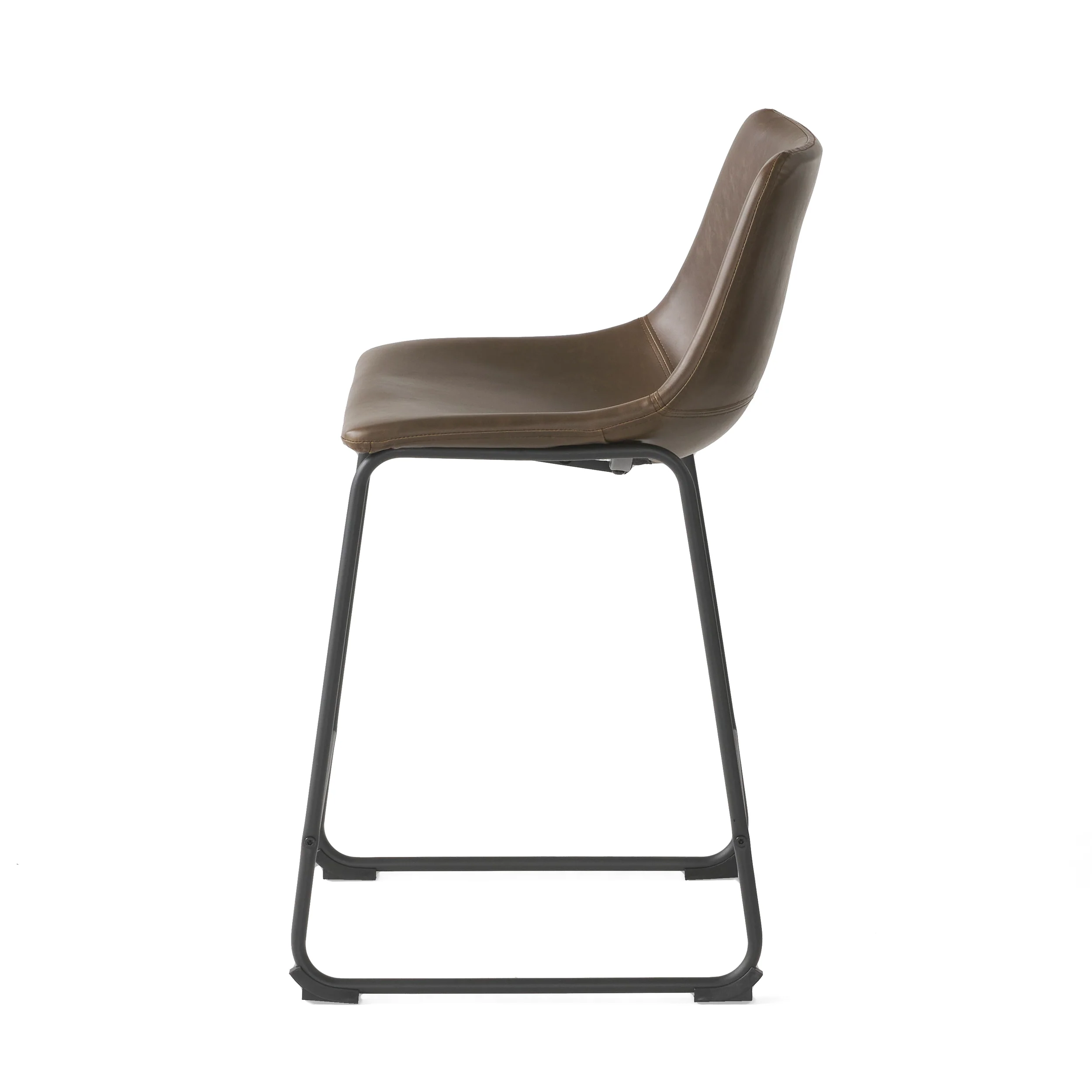 Idash Vintage Style Brown 24-Inch Counter Stool (Set of 2) - furnishings