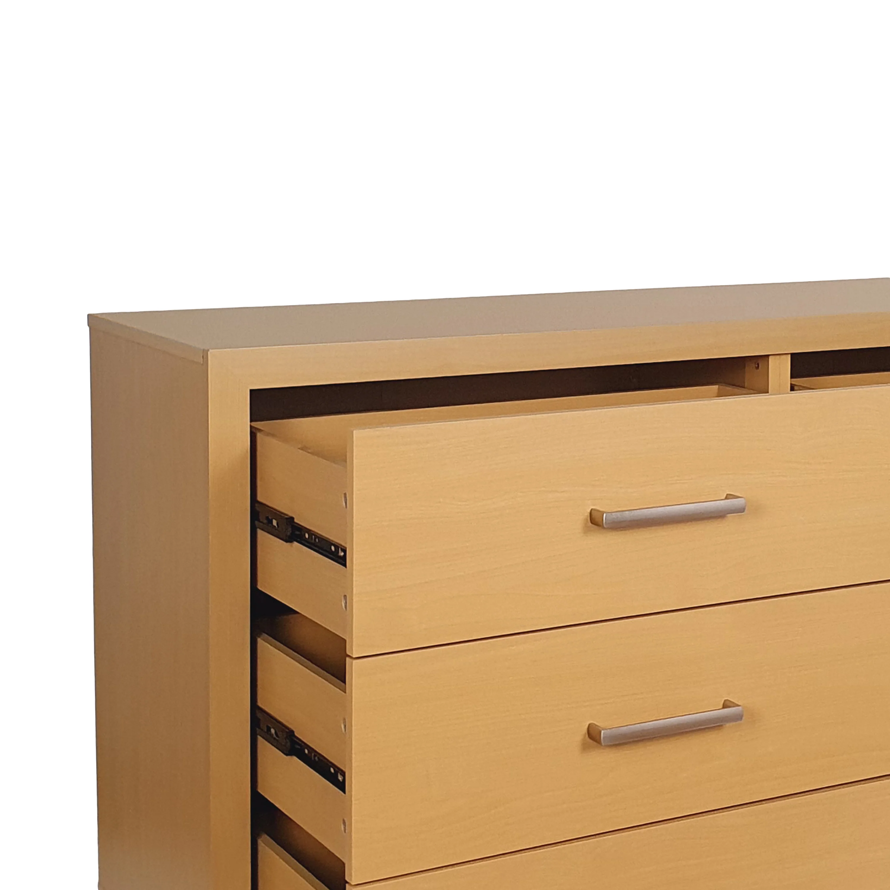 Borah Contemporary Faux Wood 2 Piece Double Dresser and Nightstand Bedroom Set - furnishings