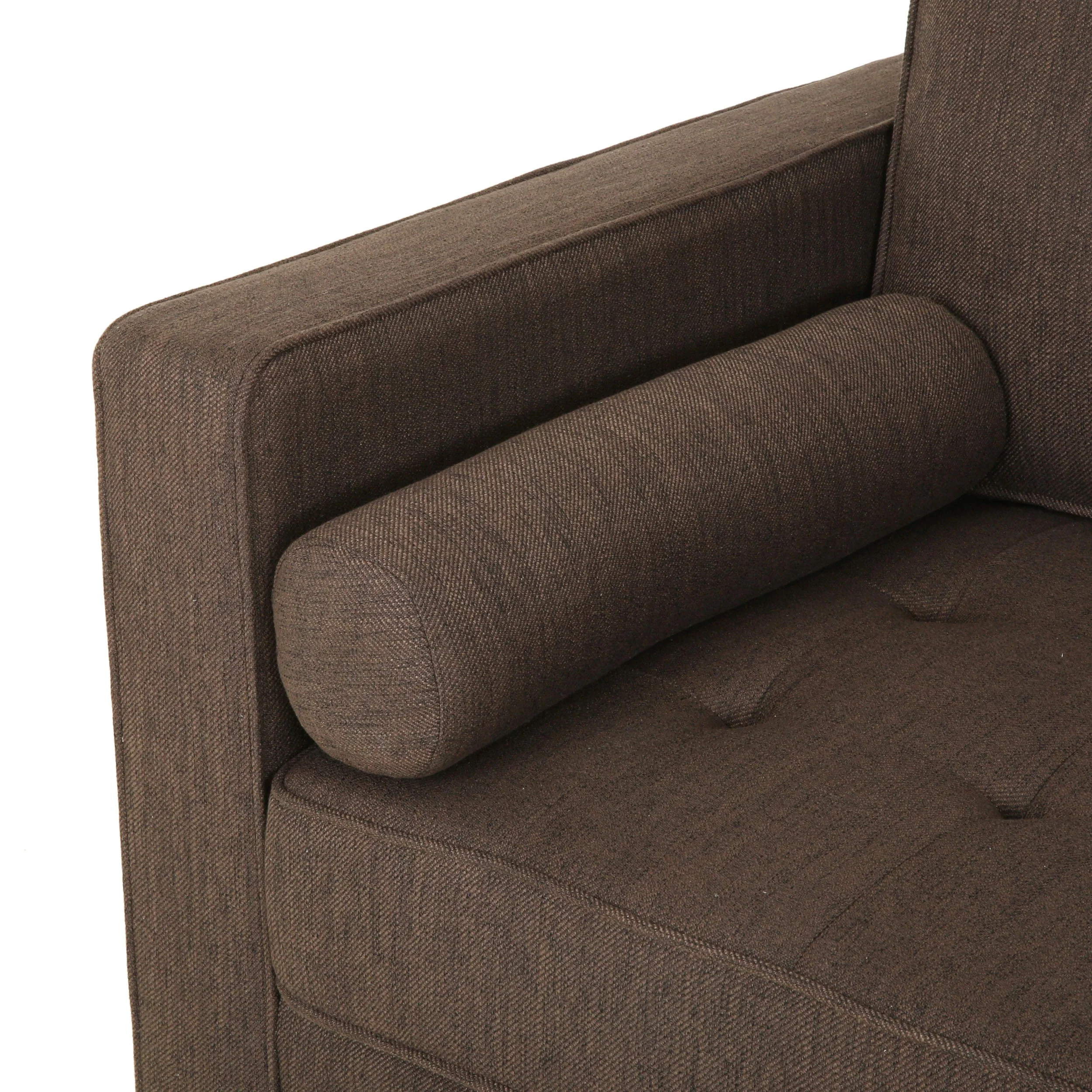 Divith Contemporary Tufted Fabric 3 Seater Sofa - furnishings