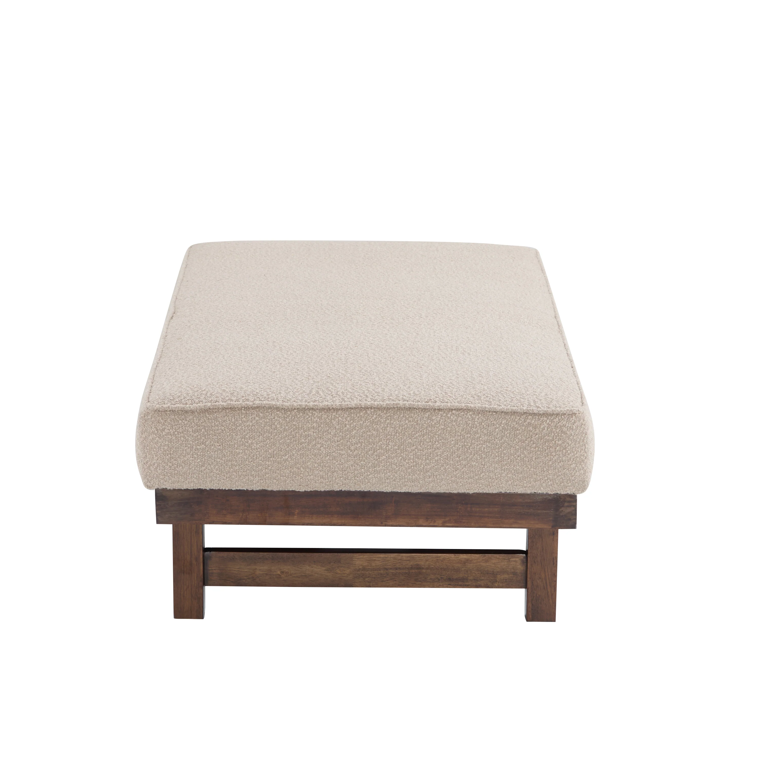 Temzyl temzyl Modern PU Cocktail Ottoman with Wood Frame - furnishings