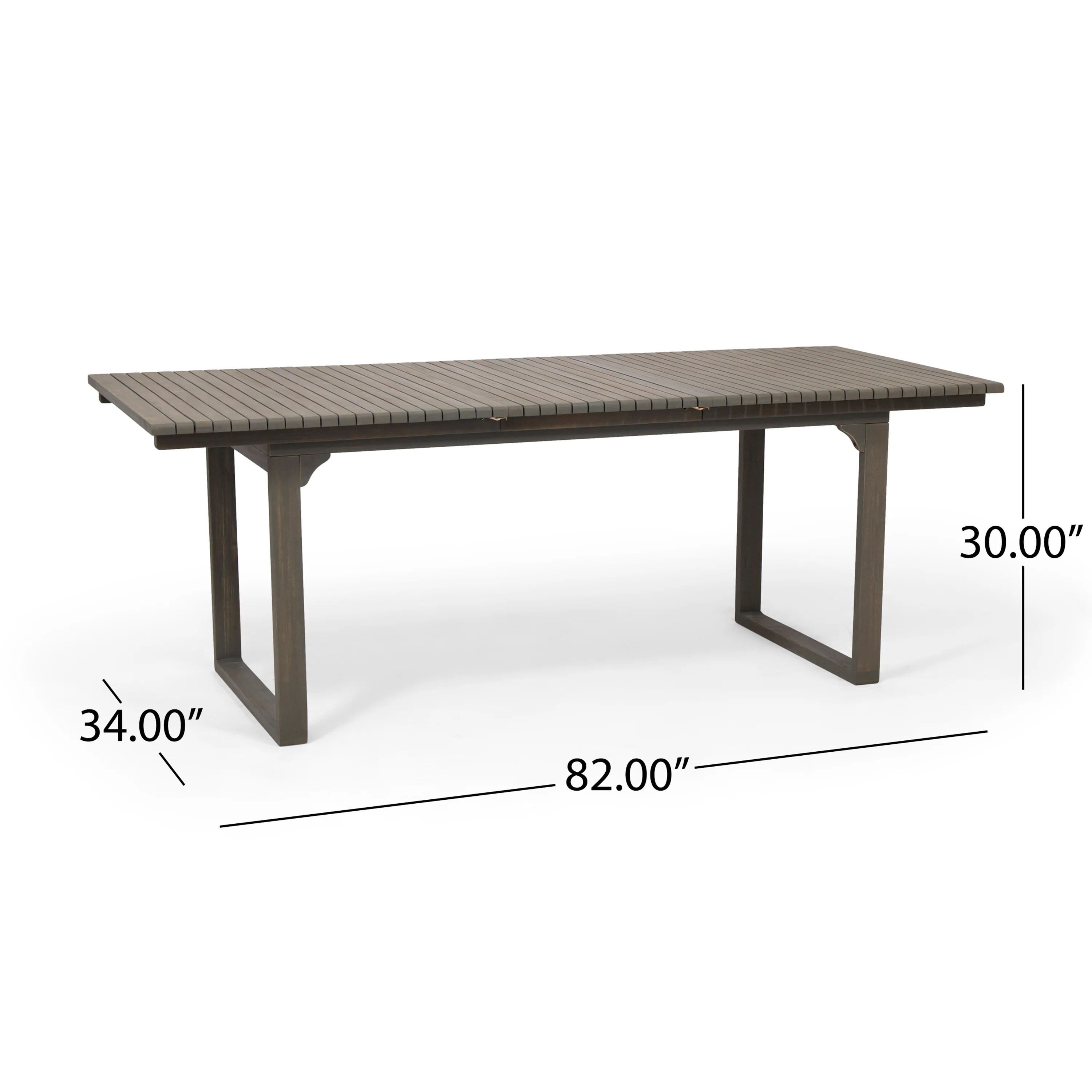 Estelle Outdoor 8 Seater Expandable Acacia Wood Dining Set - furnishings