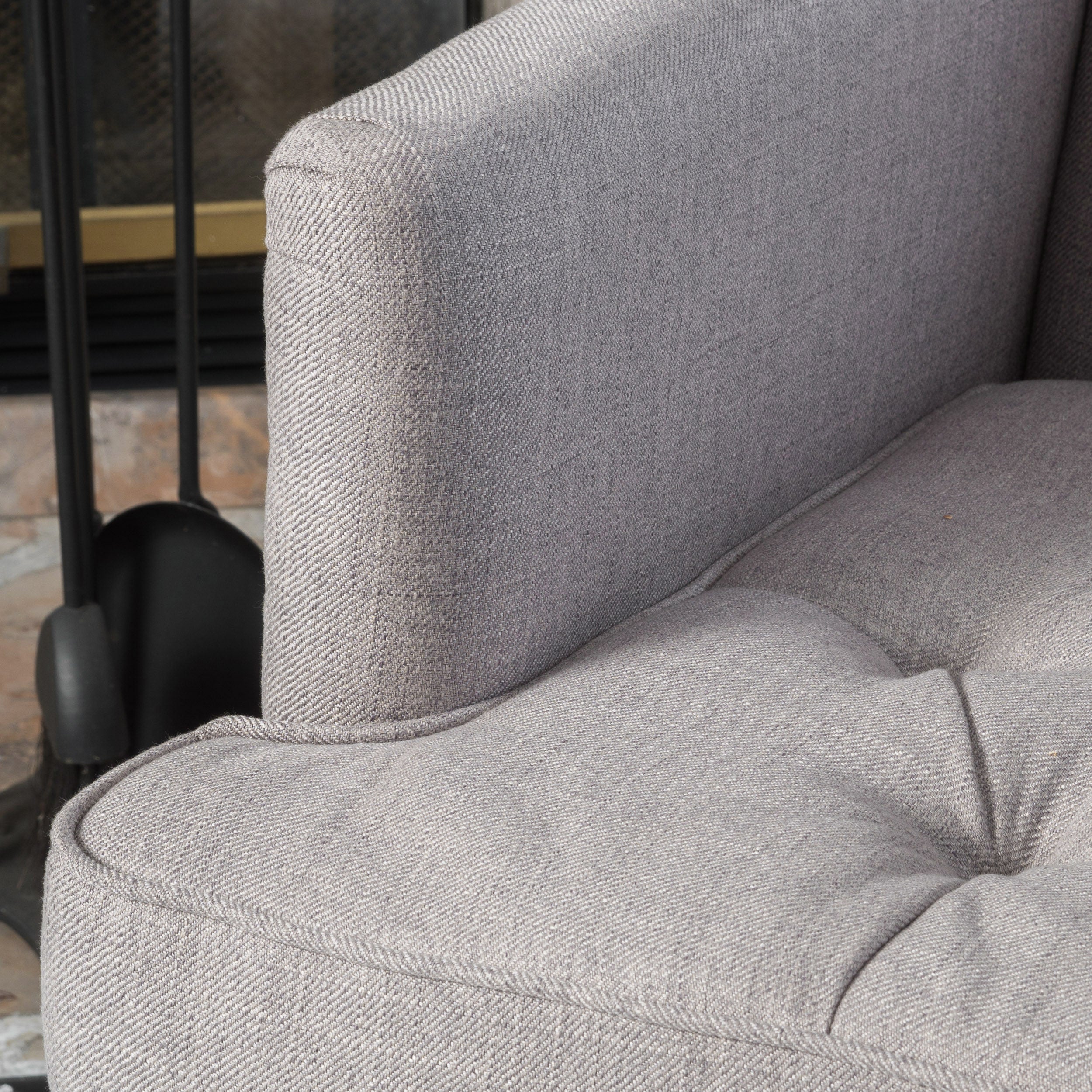 Madene Tufted Back Fabric Club Chair - furnishings