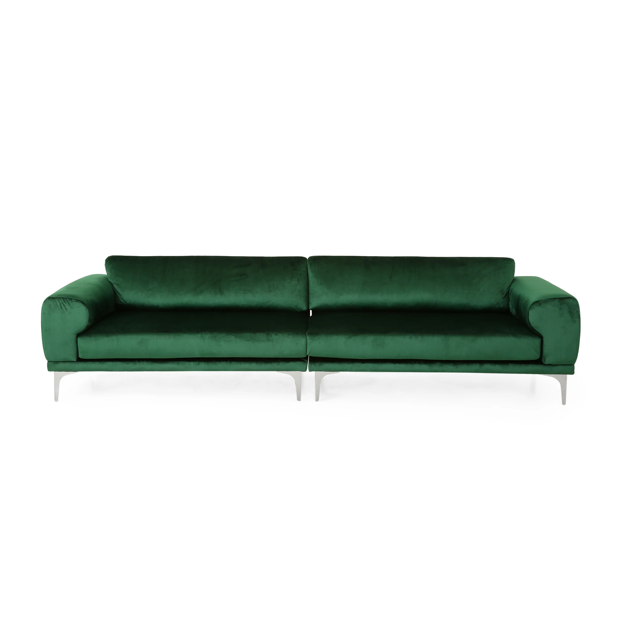 Annagrace Modern Glam 4 Seater Velvet Sofa - furnishings