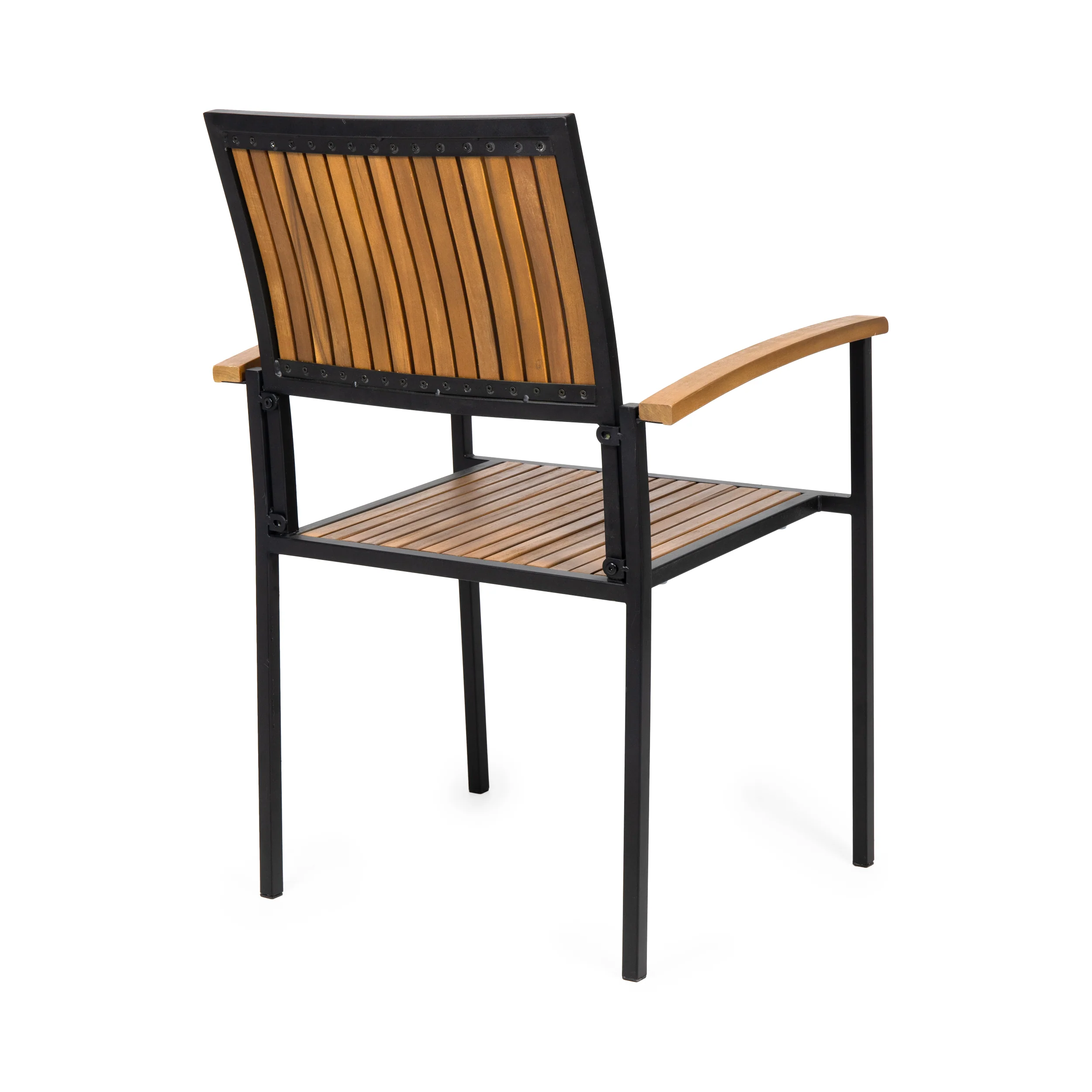 Rocio Outdoor Modern Industrial 7 Piece Acacia Wood Dining Set - furnishings