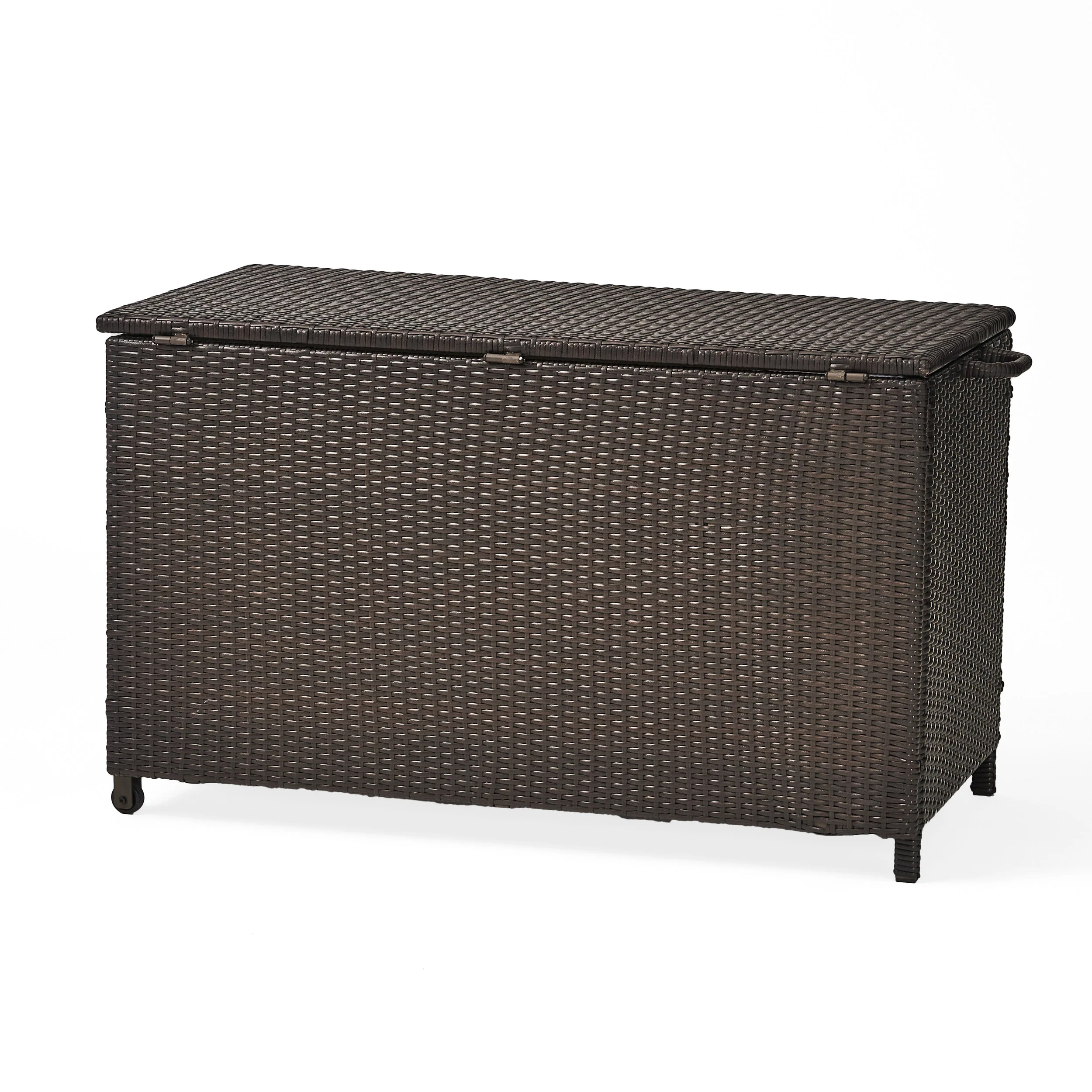 Freeport Brown Wicker Storage Bin - furnishings