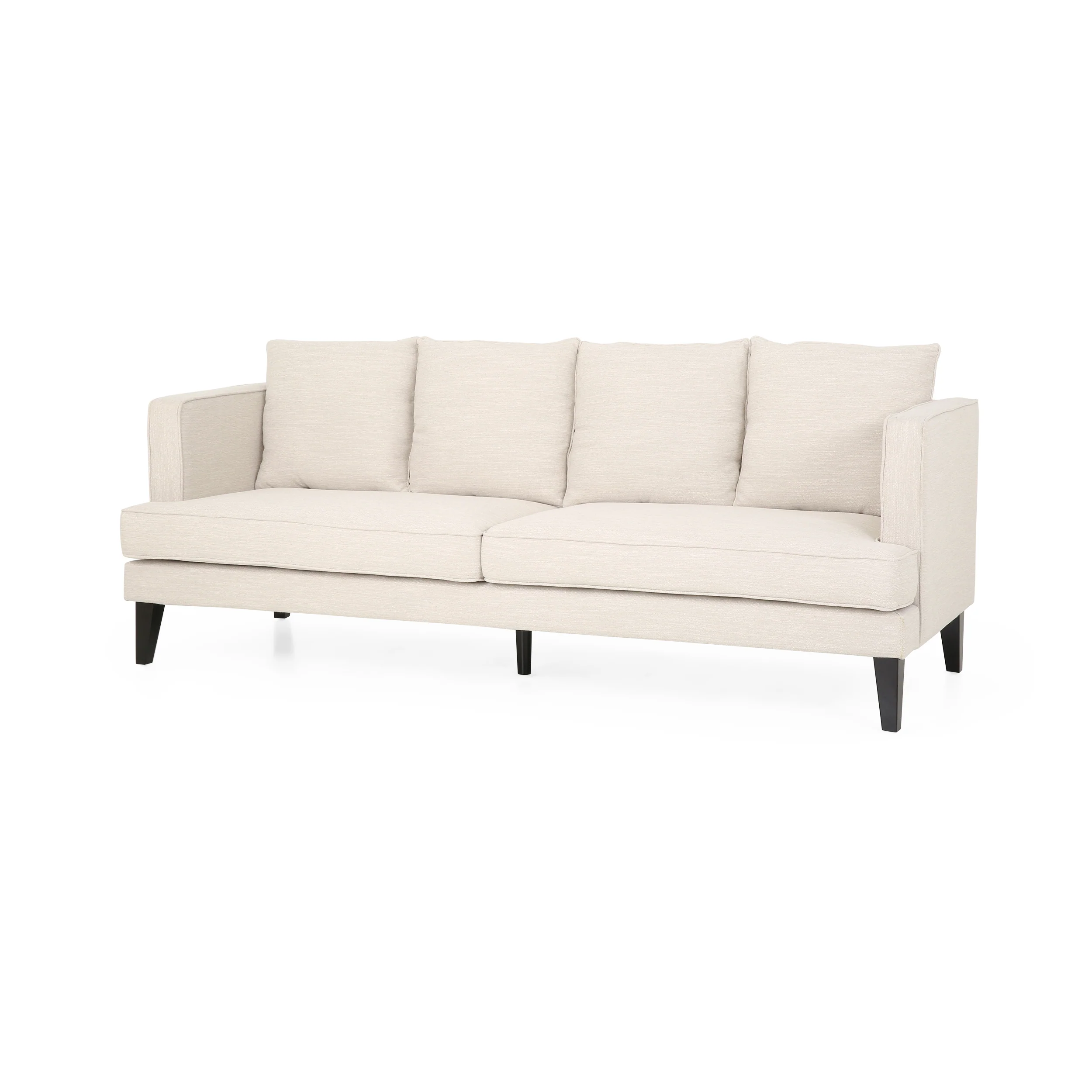Nimsi Contemporary 3 Seater Fabric Sofa - furnishings
