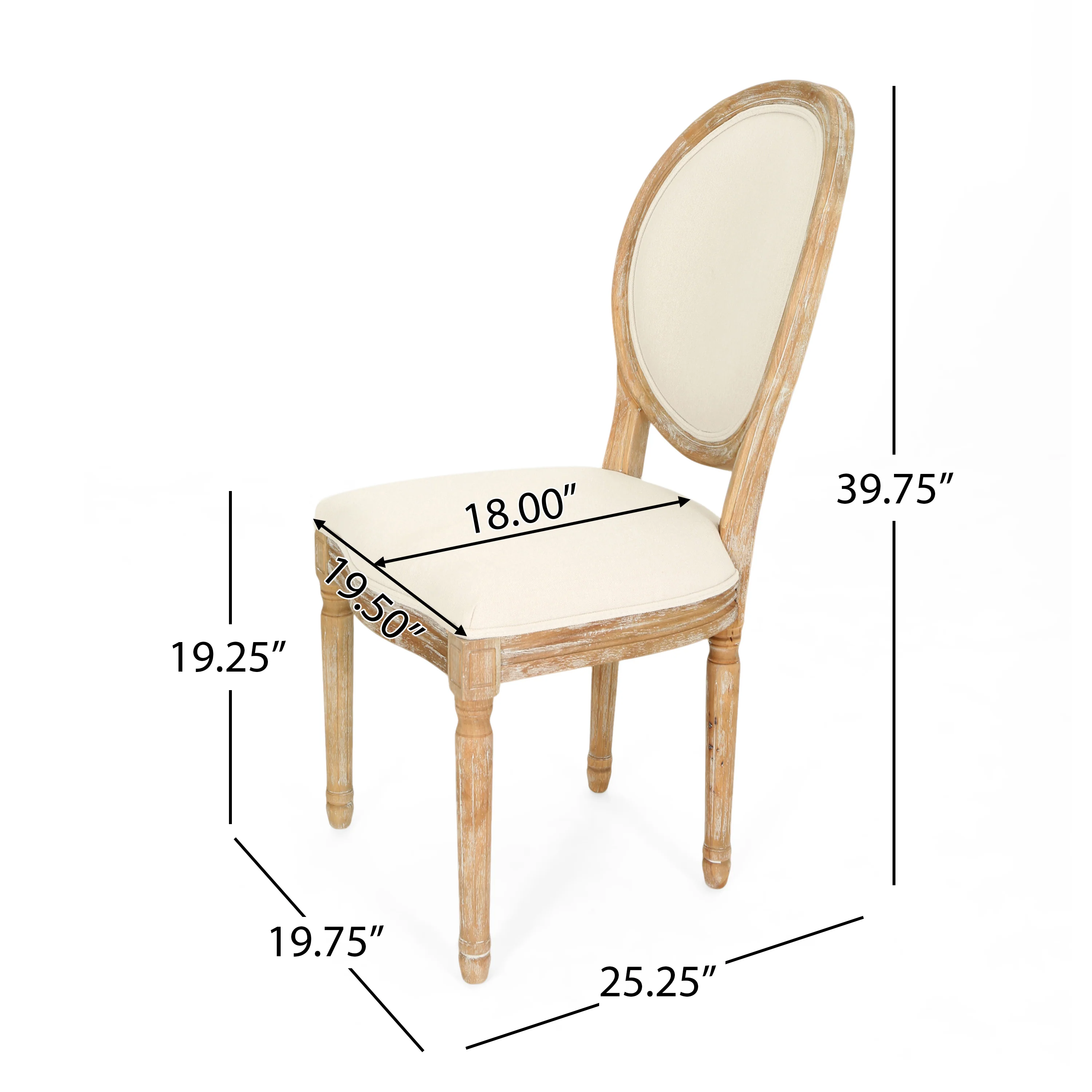 Reed Upholstered French Design Dining Chairs - furnishings