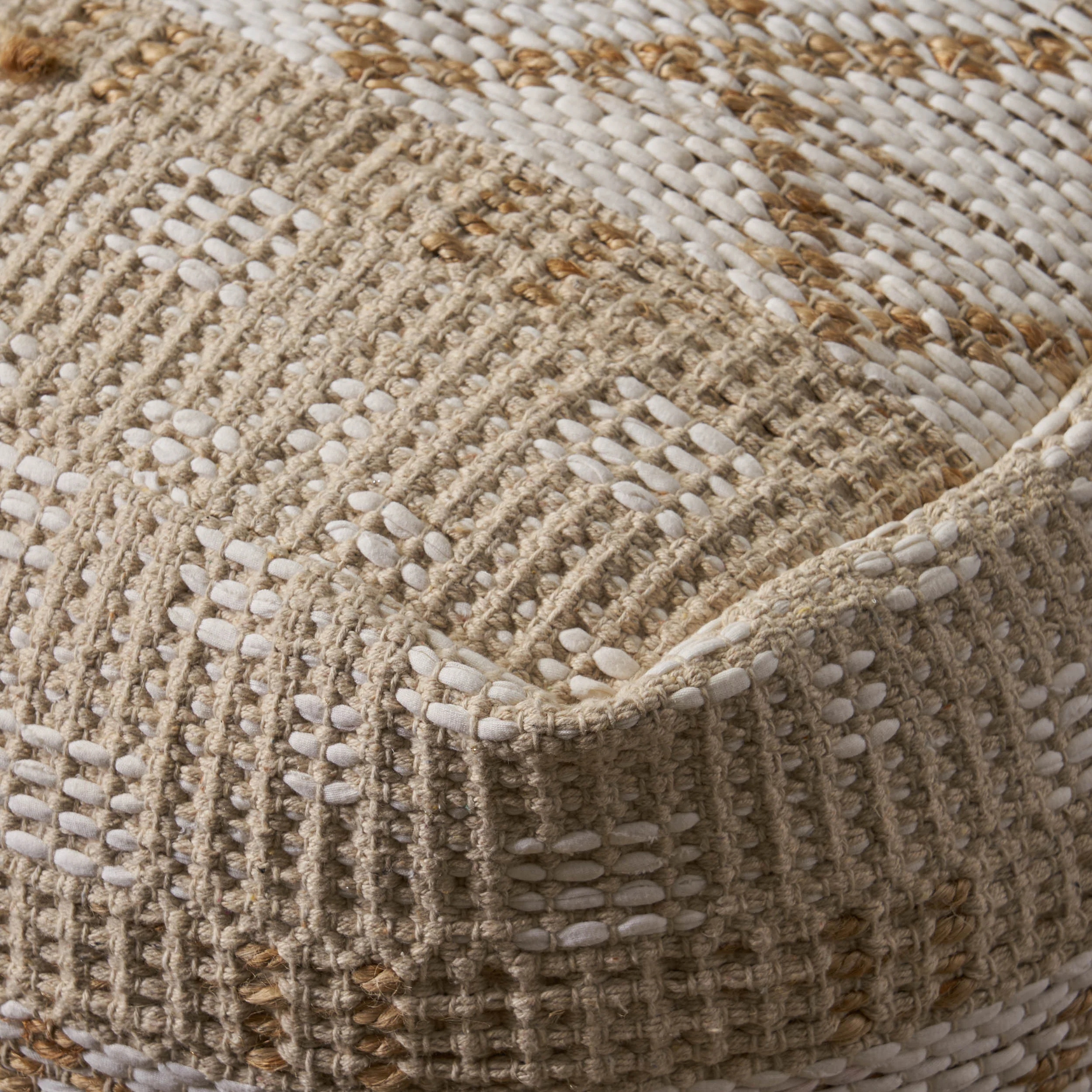Janet Cube Boho Square Pouf - furnishings