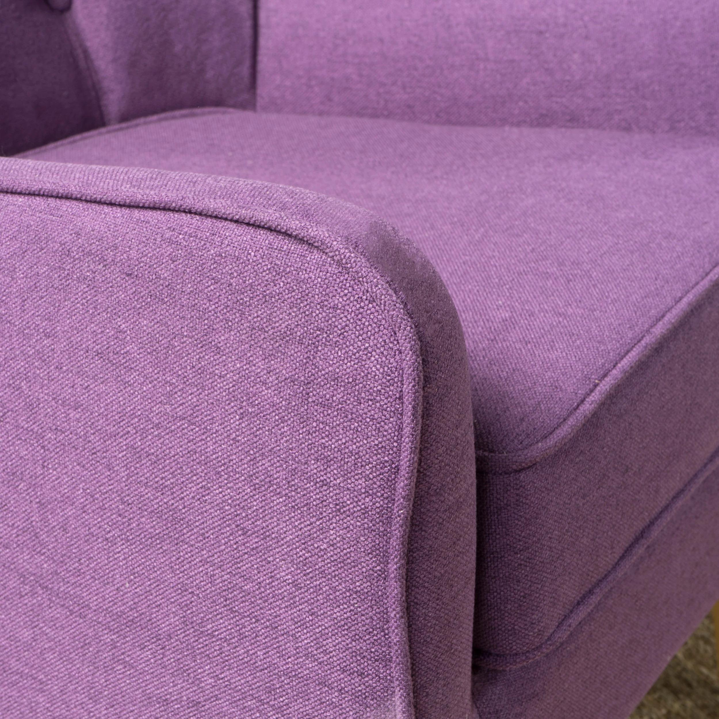 Fontinella Mid Century Tufted Back Fabric Arm Chair - furnishings