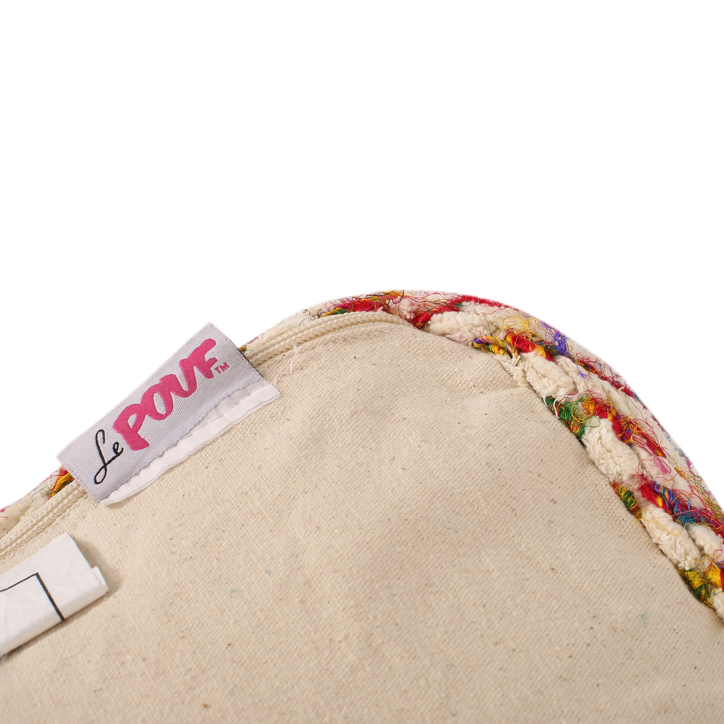 Hulbert Handcrafted Boho Fabric Cube Pouf - furnishings